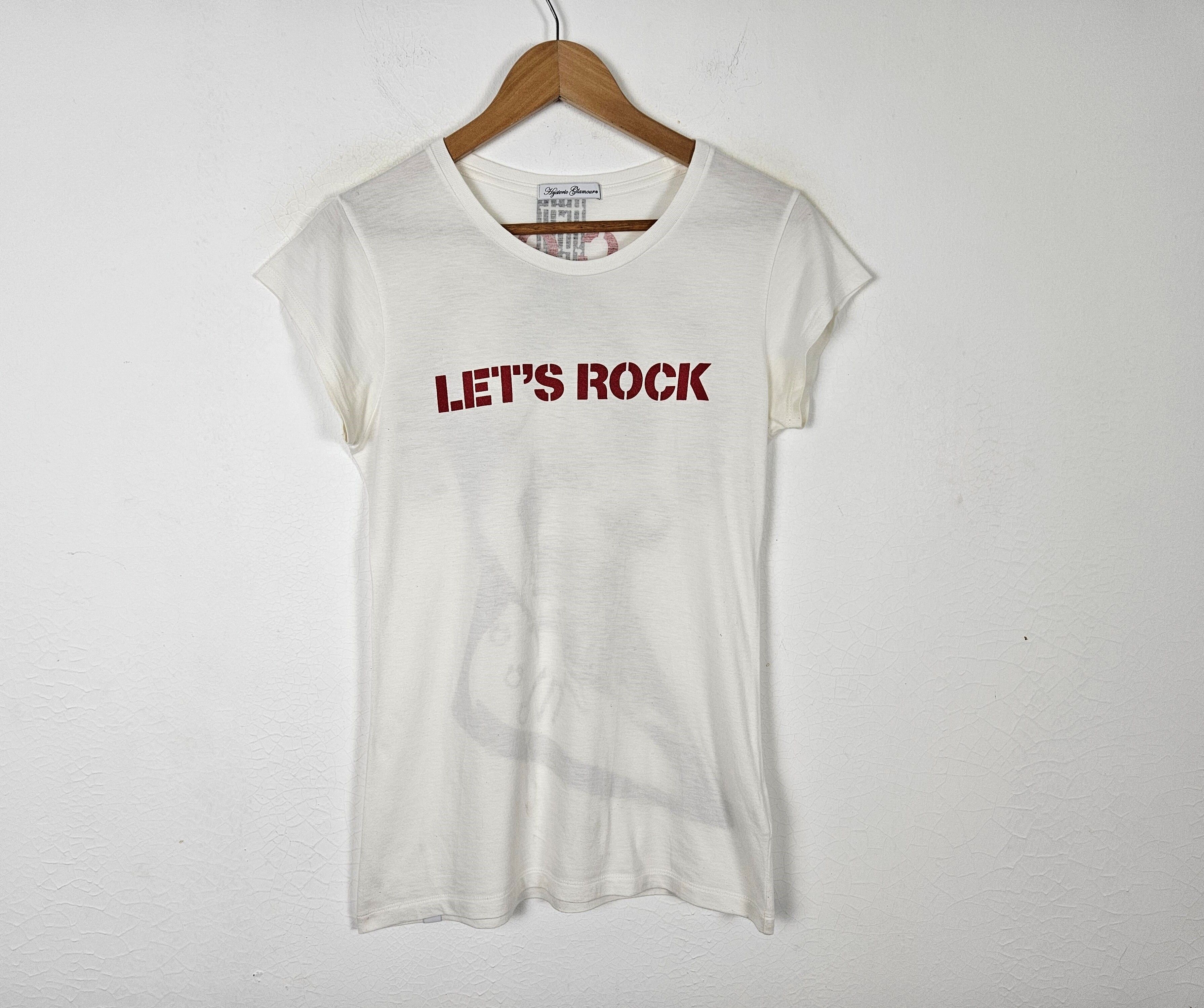 Hysteric Glamour Let's Rock Guitar Girl shirt - 4