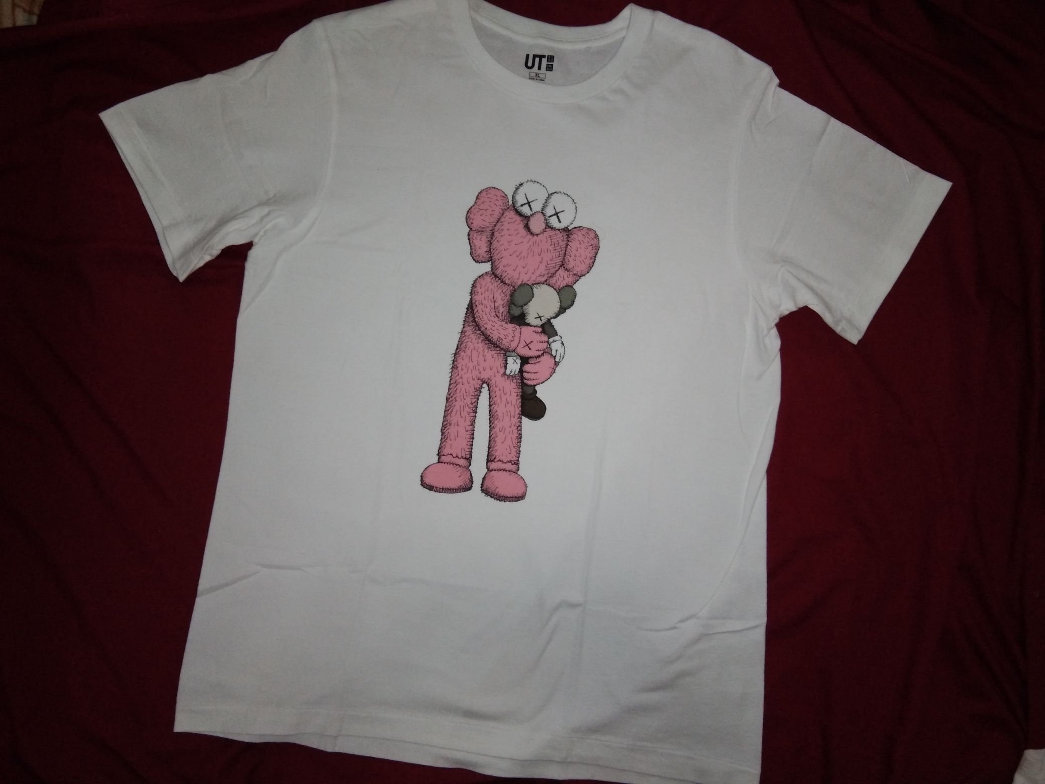 KAWS Pink BFF tee tshirt artist designer - 3