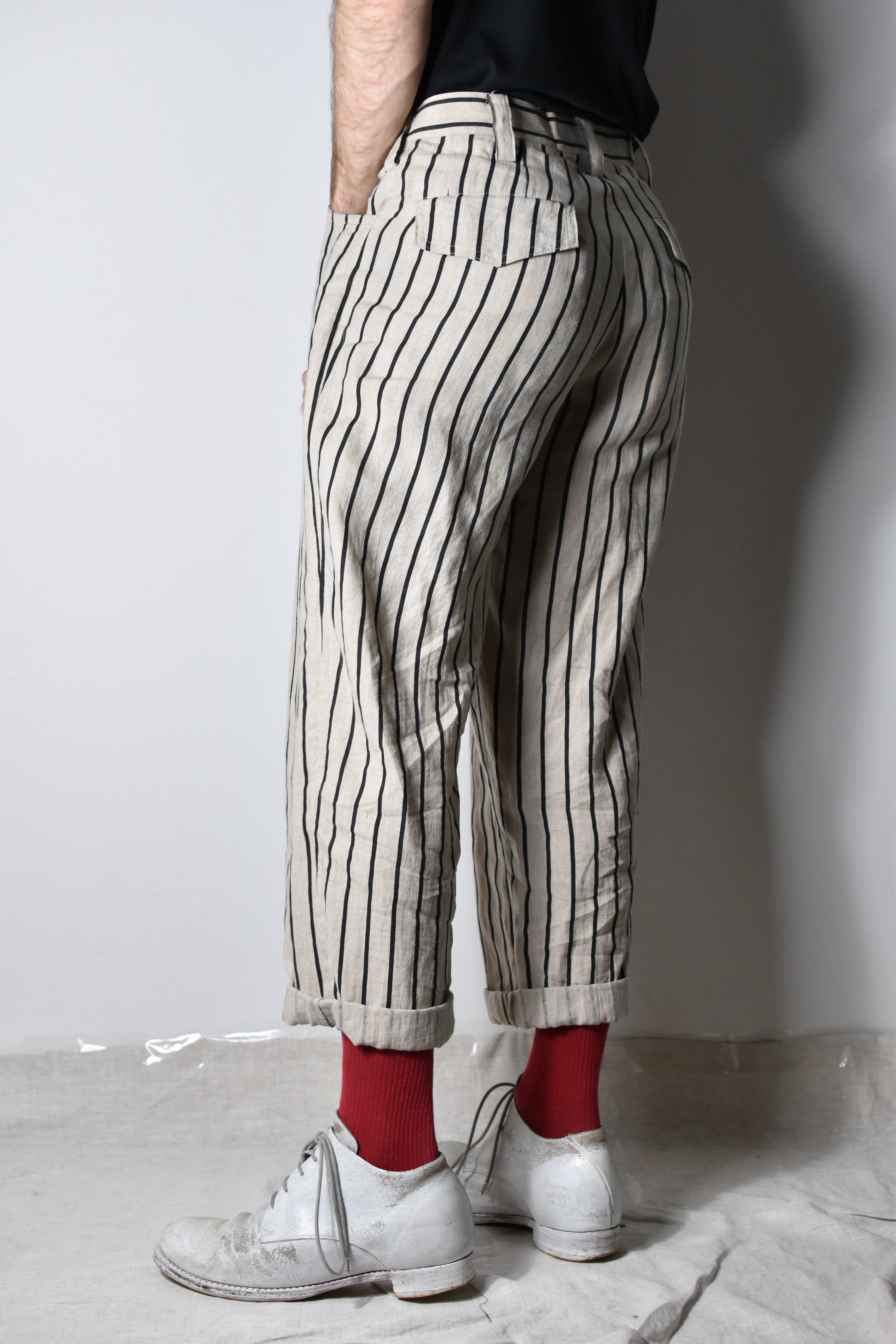 YYPH SS06 Striped Linen Pants - HR-P24-315 - 7