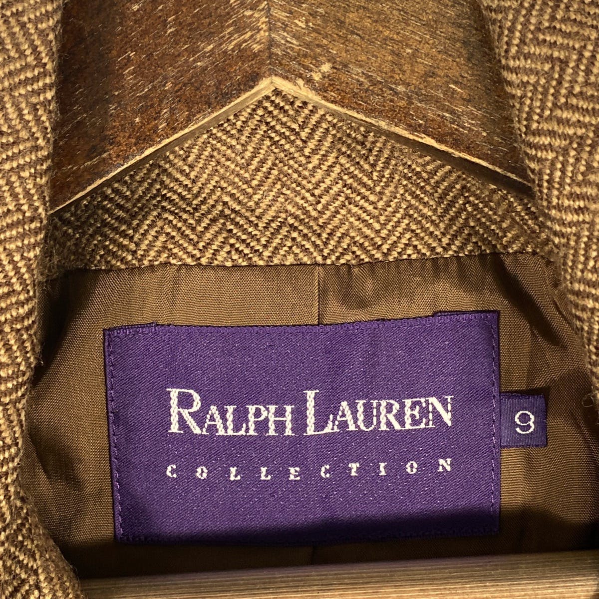 Vintage Ralph Lauren Collection Purple Label Herringbone - 7