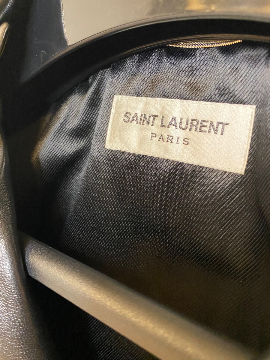 SAINT LAURENT L01 STUDDED LEATHER MOTORCYCLE JACKET IN LAMBSKIN - 2