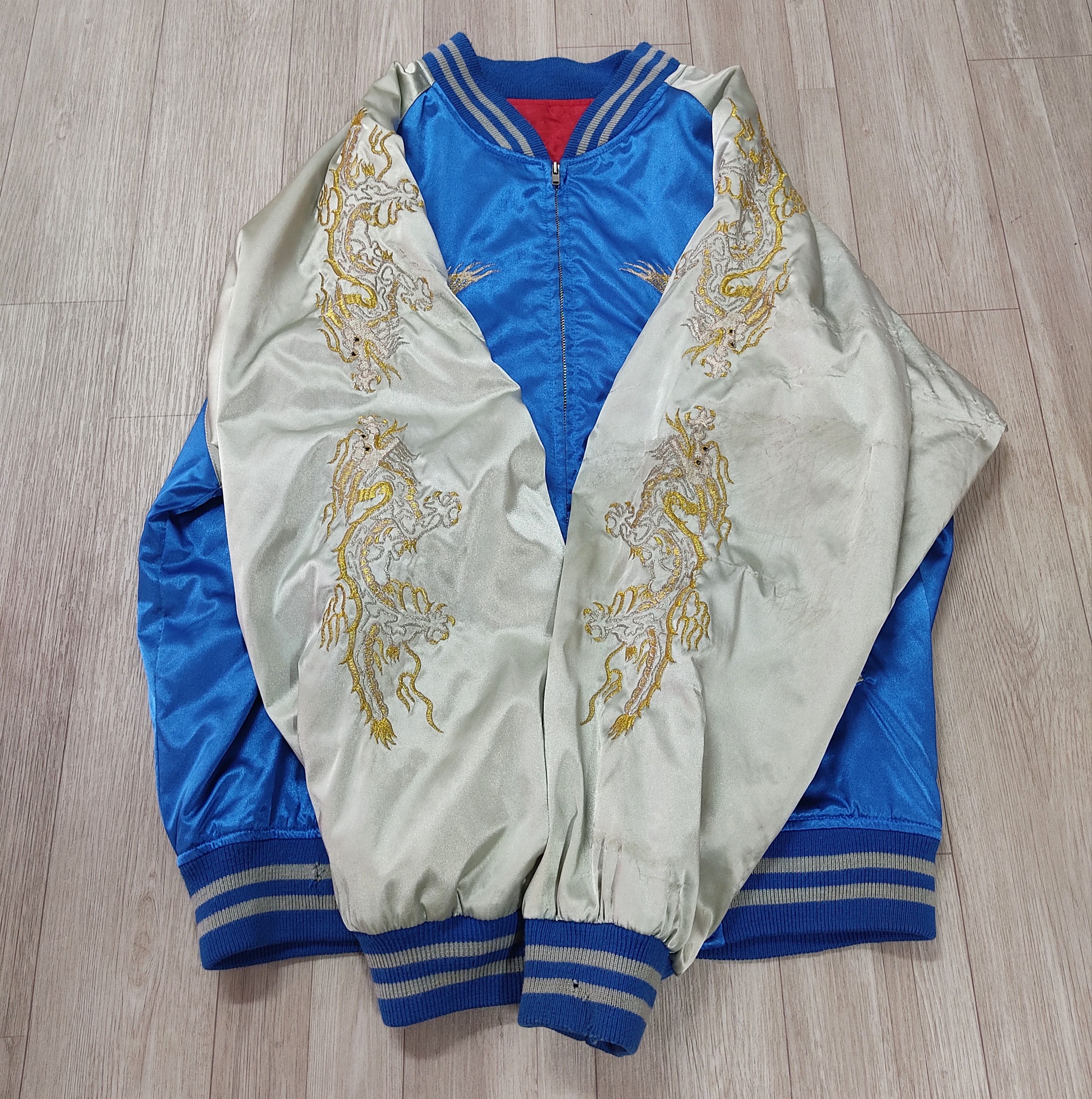 Sukajan Souvenir Jacket - Vintage HOSHIHIME Embroidered Eagle Dragon Sukajan Jacket - 8