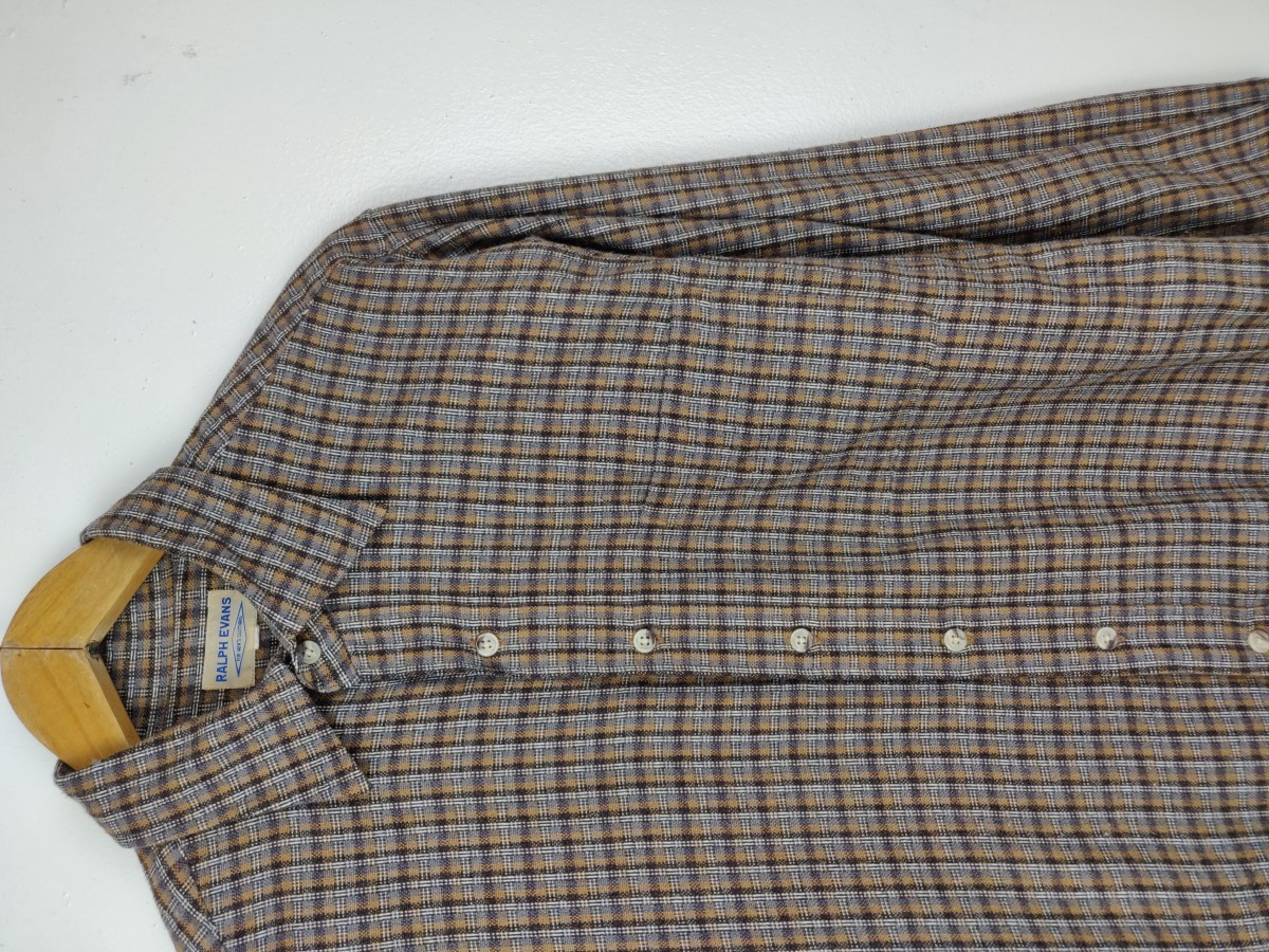 Designer - Ralph Evans Small Checked Button Up Shirt Oxford - 4