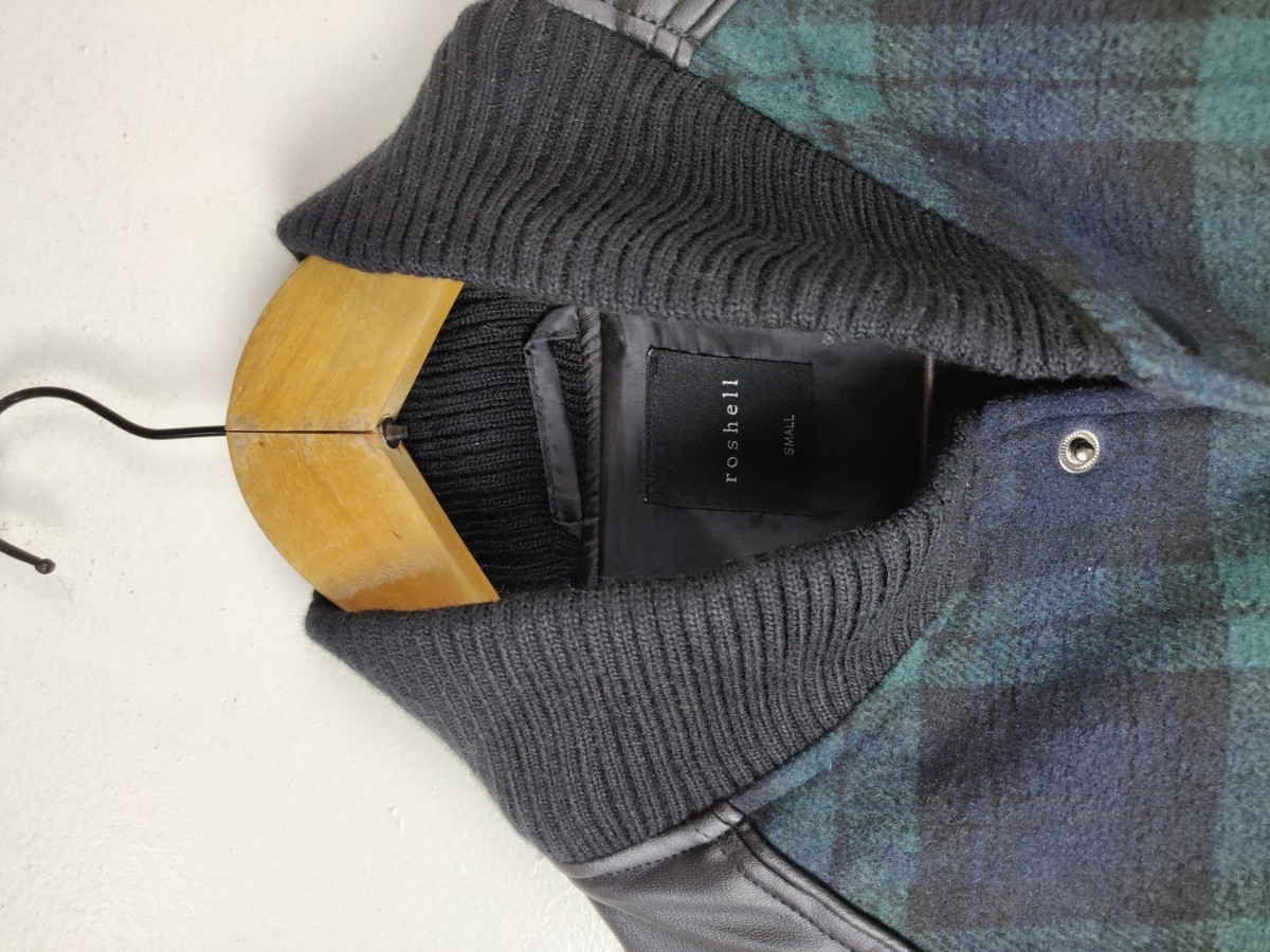 Japanese Brand - Roshell Japan Checked Jacket Bomber Streetwear - 6