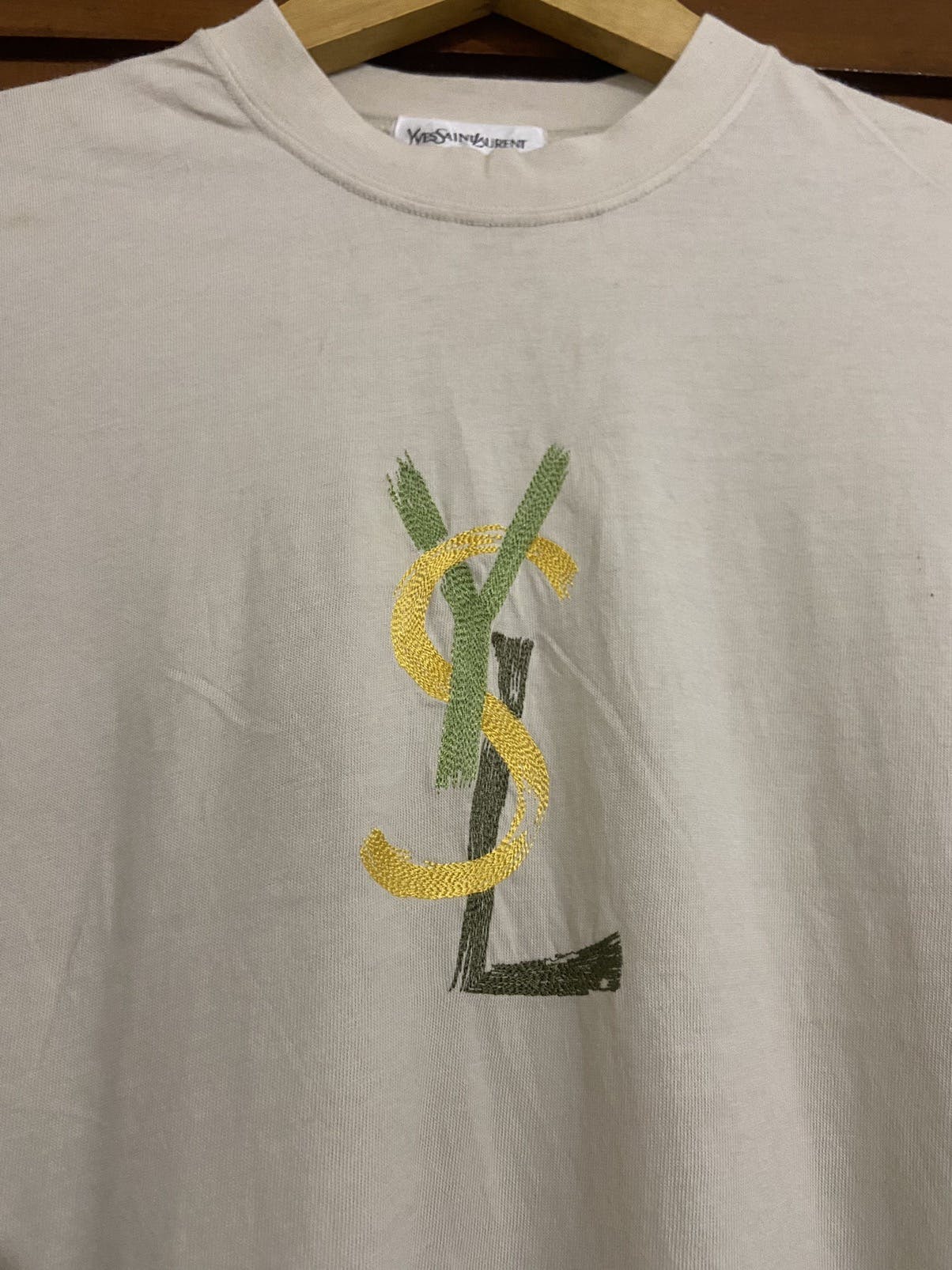 YSL TEE MULTICOLOR EMBROIDERY - 3