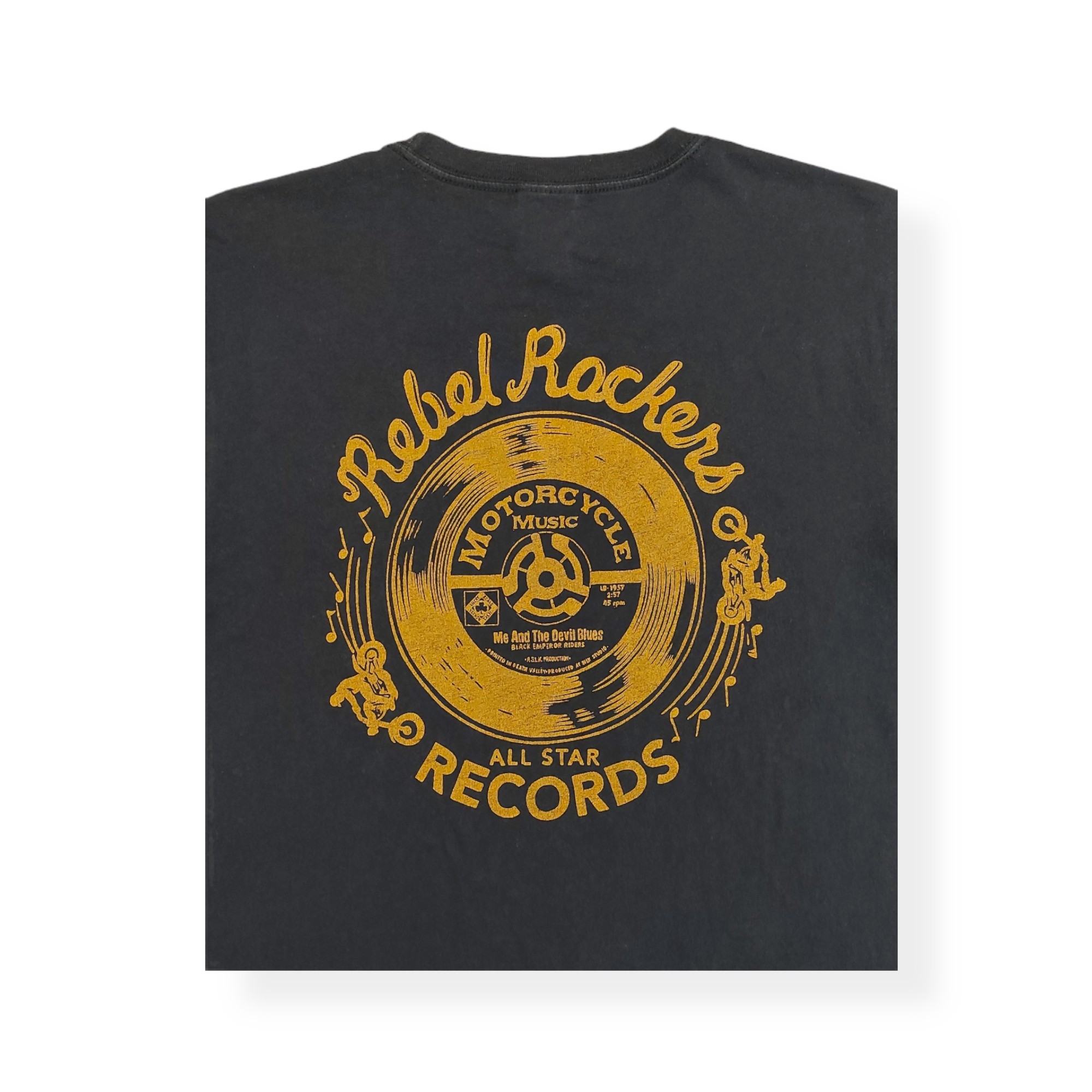 Lucky Brand - Vintage 00's Lucky Brand 45 rpm classic big logos tee - 8