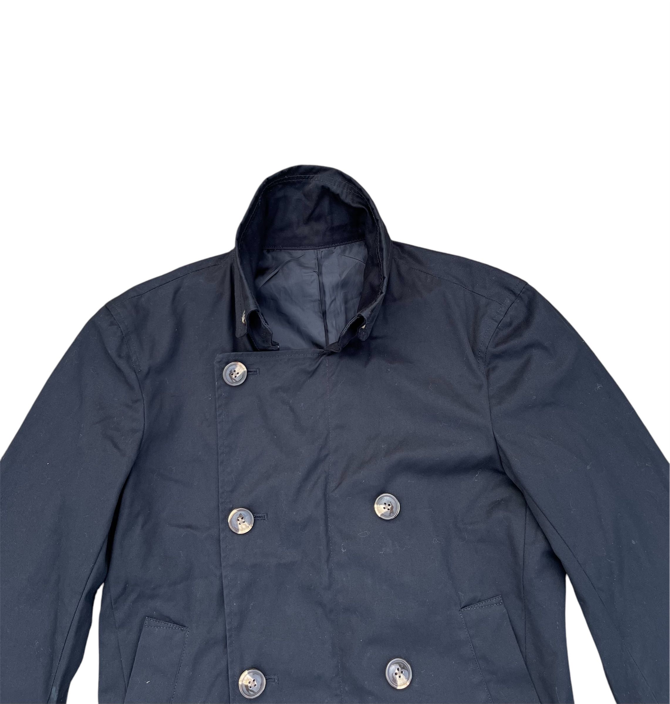 Tete homme by issey miyake double breasted peacoat jacket - 4