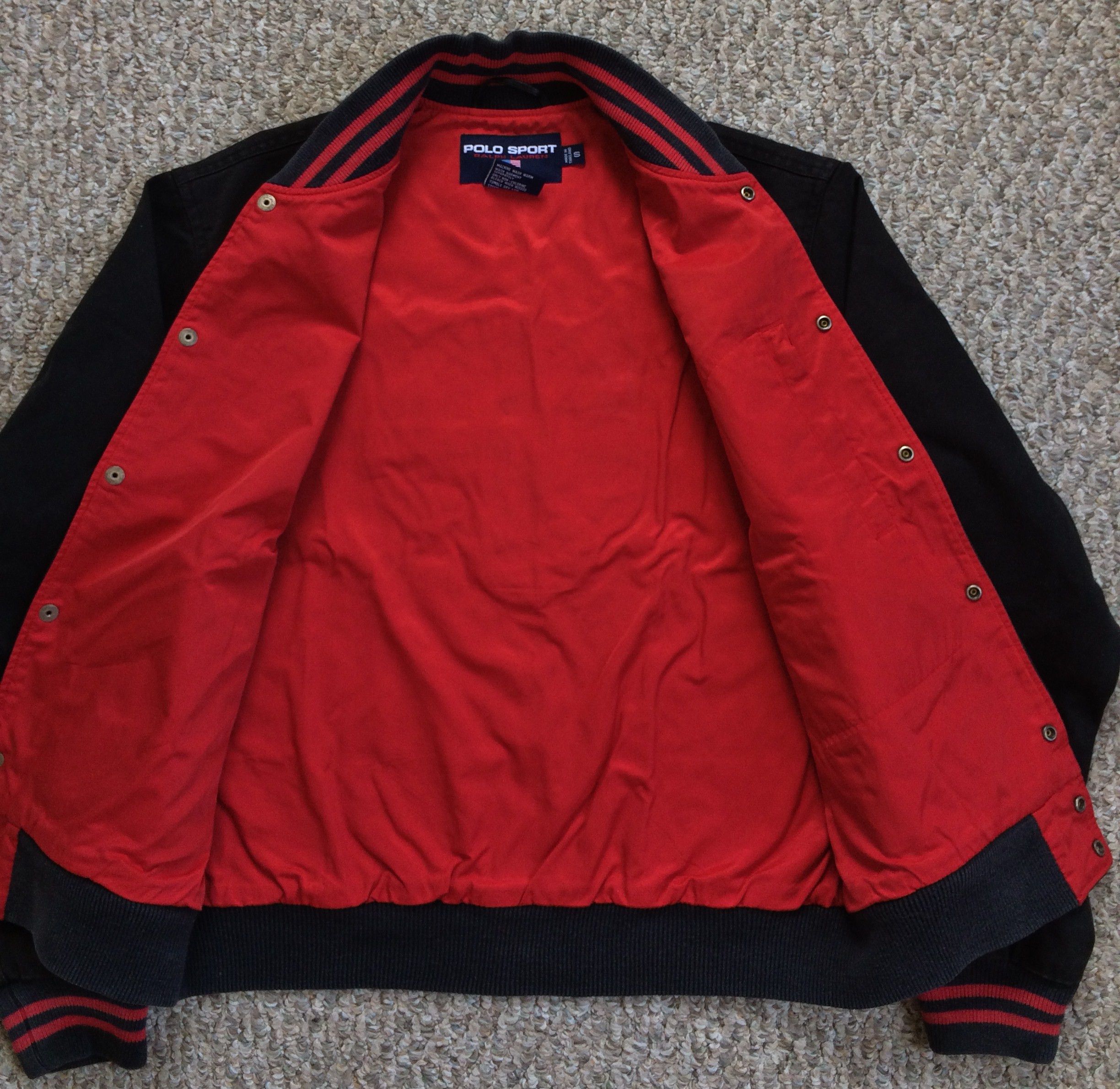 90s Polo Ralph Lauren Tiger Head Varsity Jacket - 3