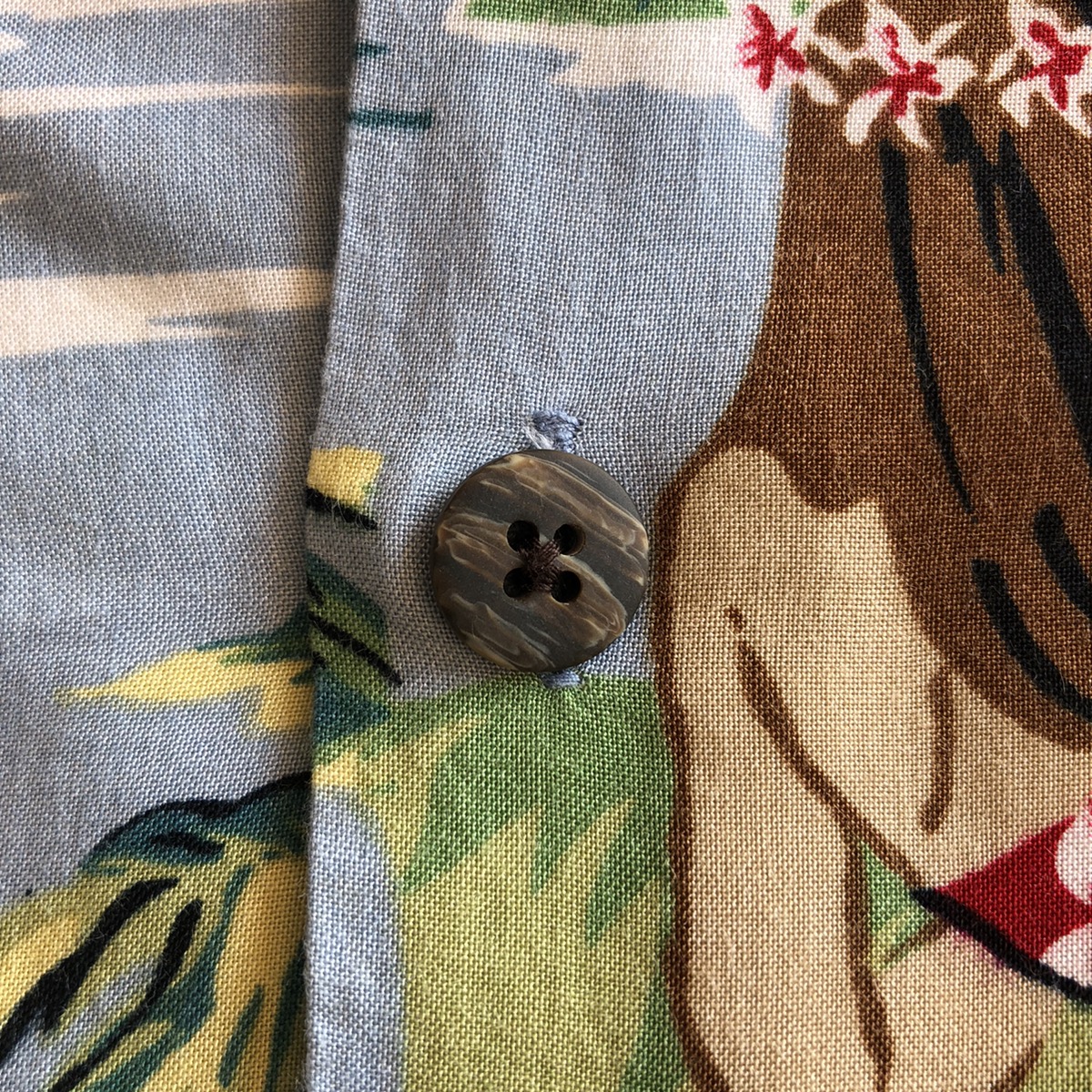 Vintage - Vintage Hawaiian Shirt Rayon Fabric - 9