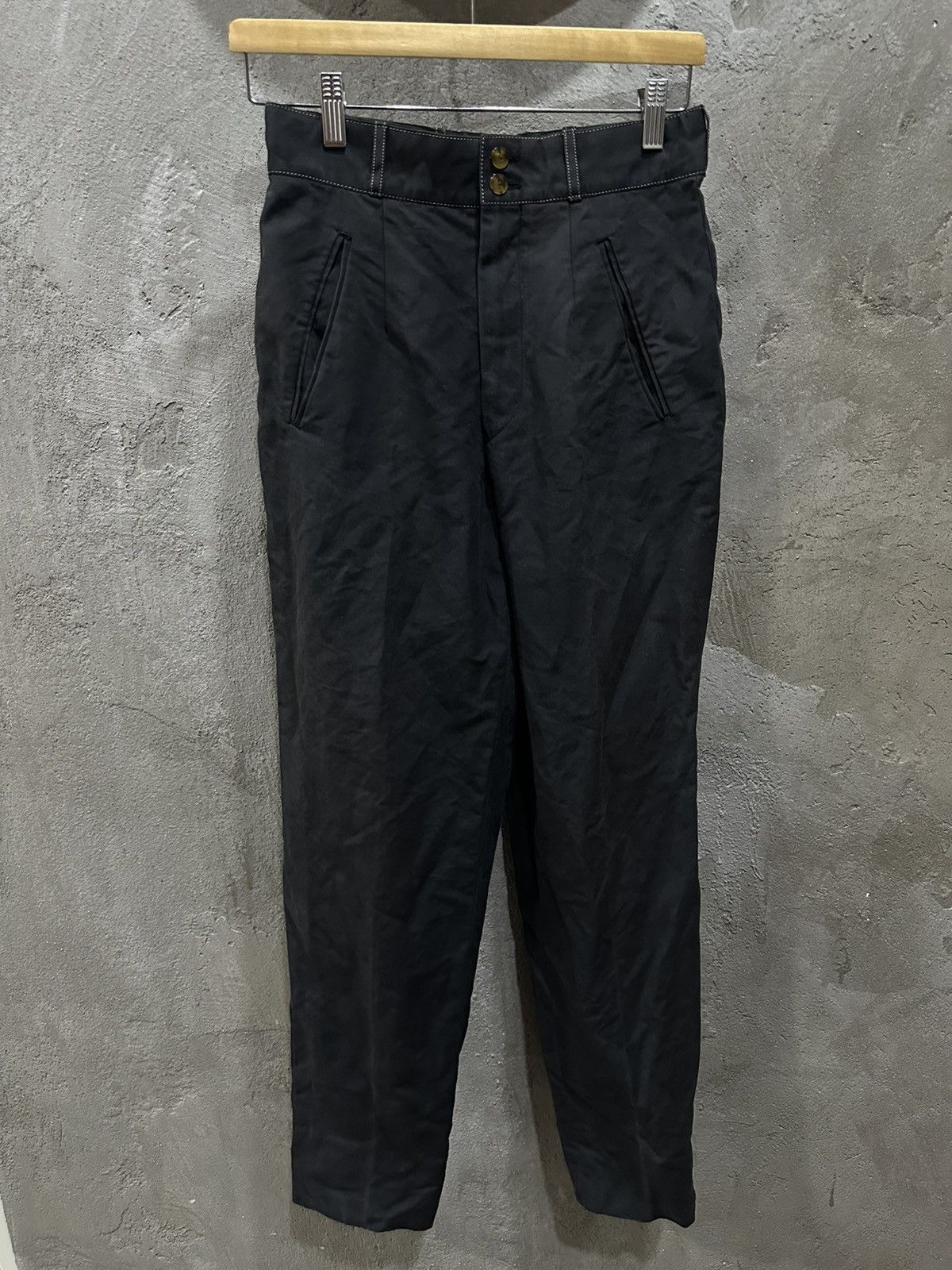 Jean Paul Gaultier Trousers Black Faded Pant - 12