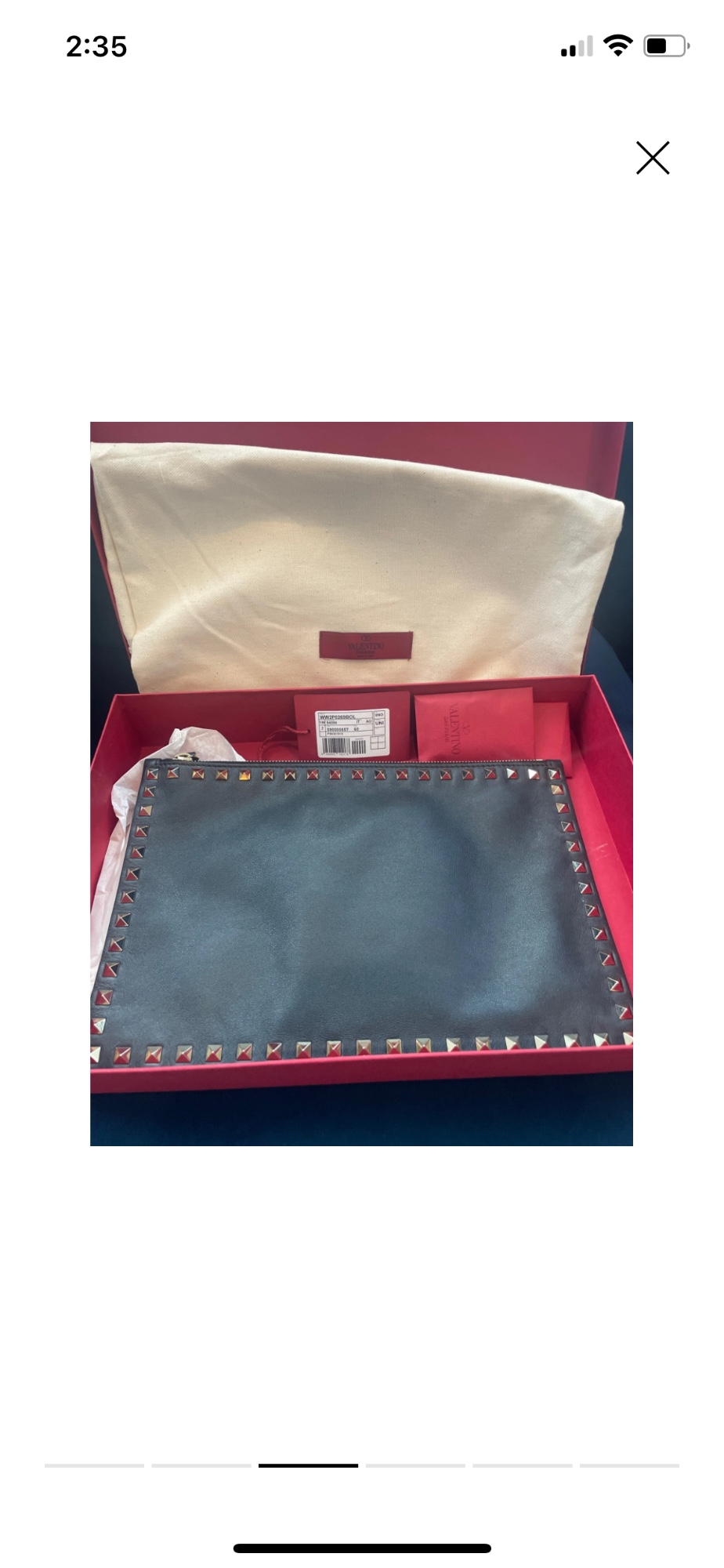 Valentino garavani clutch envelope zipper bag  - 3
