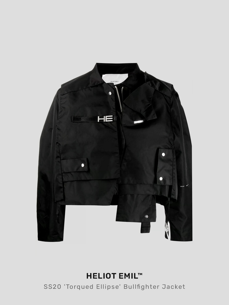 SS20 'TORQUED ELLIPSE' BULLFIGHTER TECHNICAL JACKET - 1
