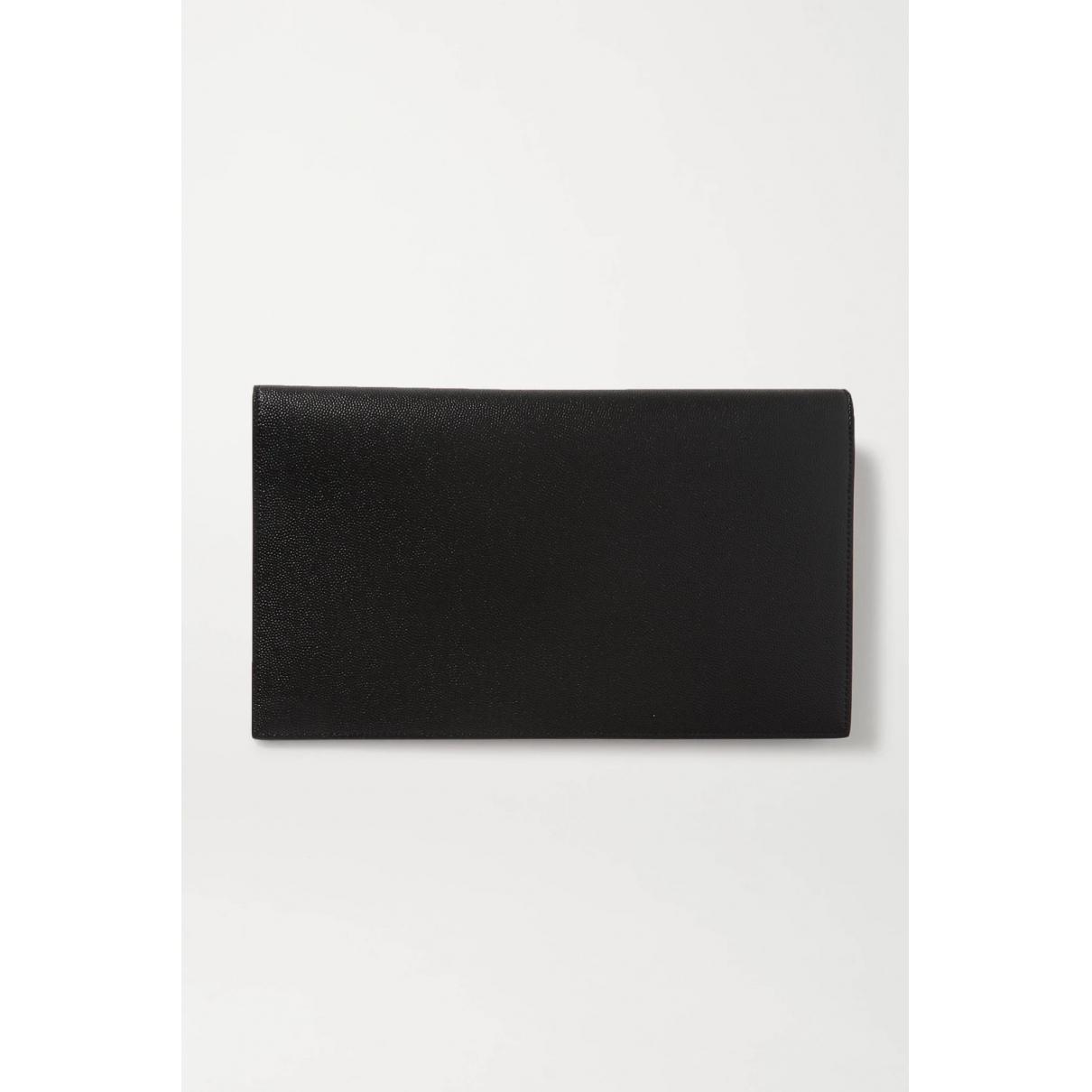 Uptown leather clutch bag - 3