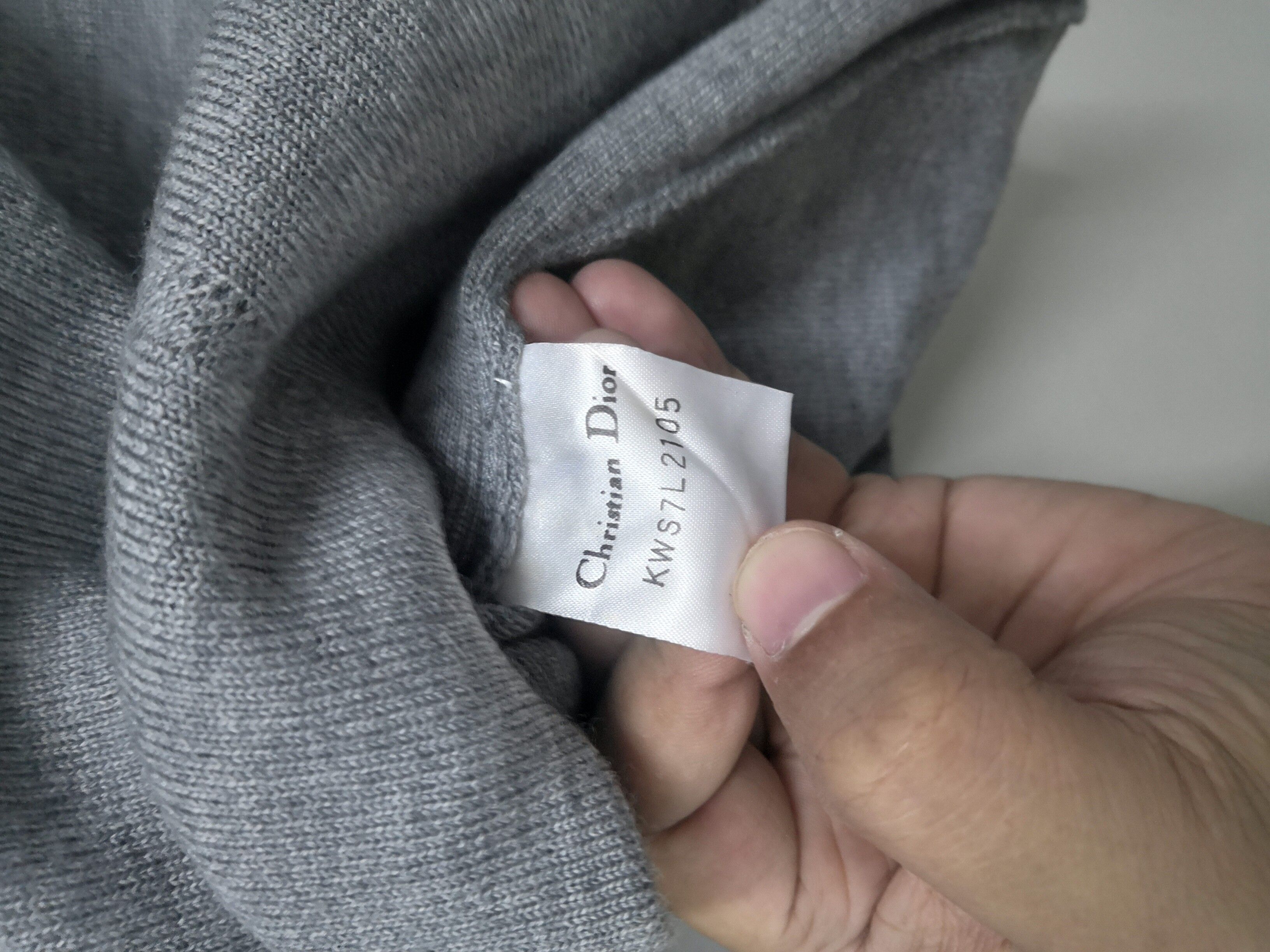 Christian Dior Gray Spellout Button Jacket - 6