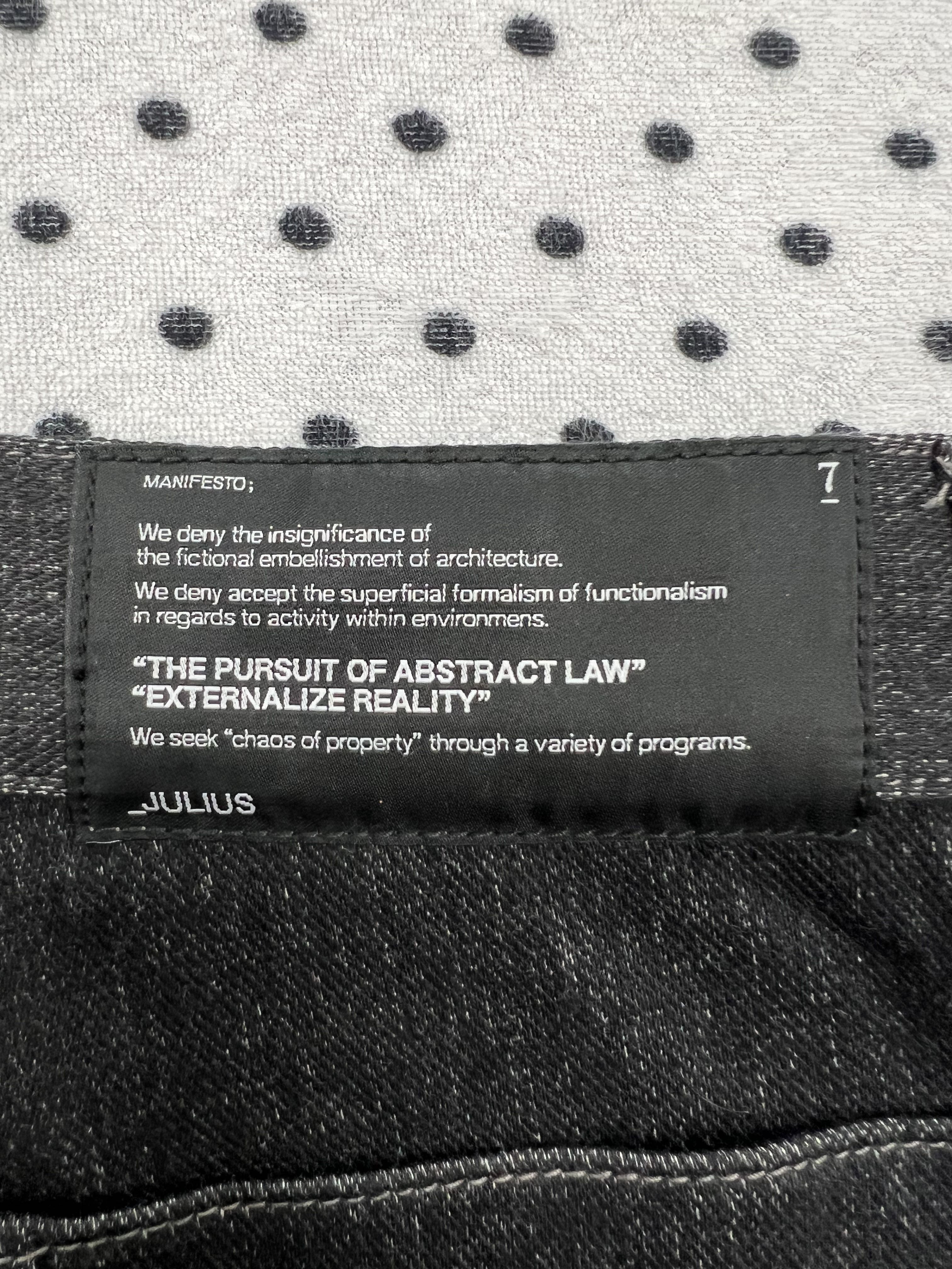 SAMPLE -Rare Julius_7 Runway Exhibition Sample Stacked Denim - 11