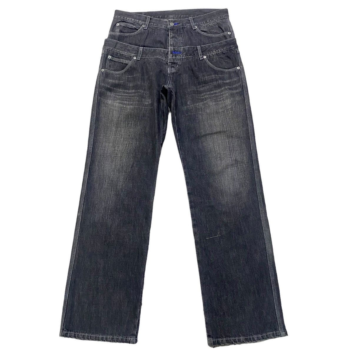 Japanese Brand - EARTH MUSIC Denim Double Waist Jeans - 2