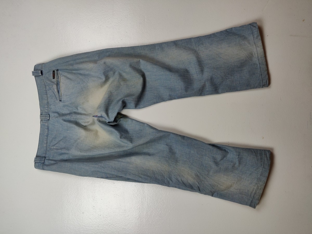 Distressed Denim - Cropped Denim Jeans Bottom Trouser - 8