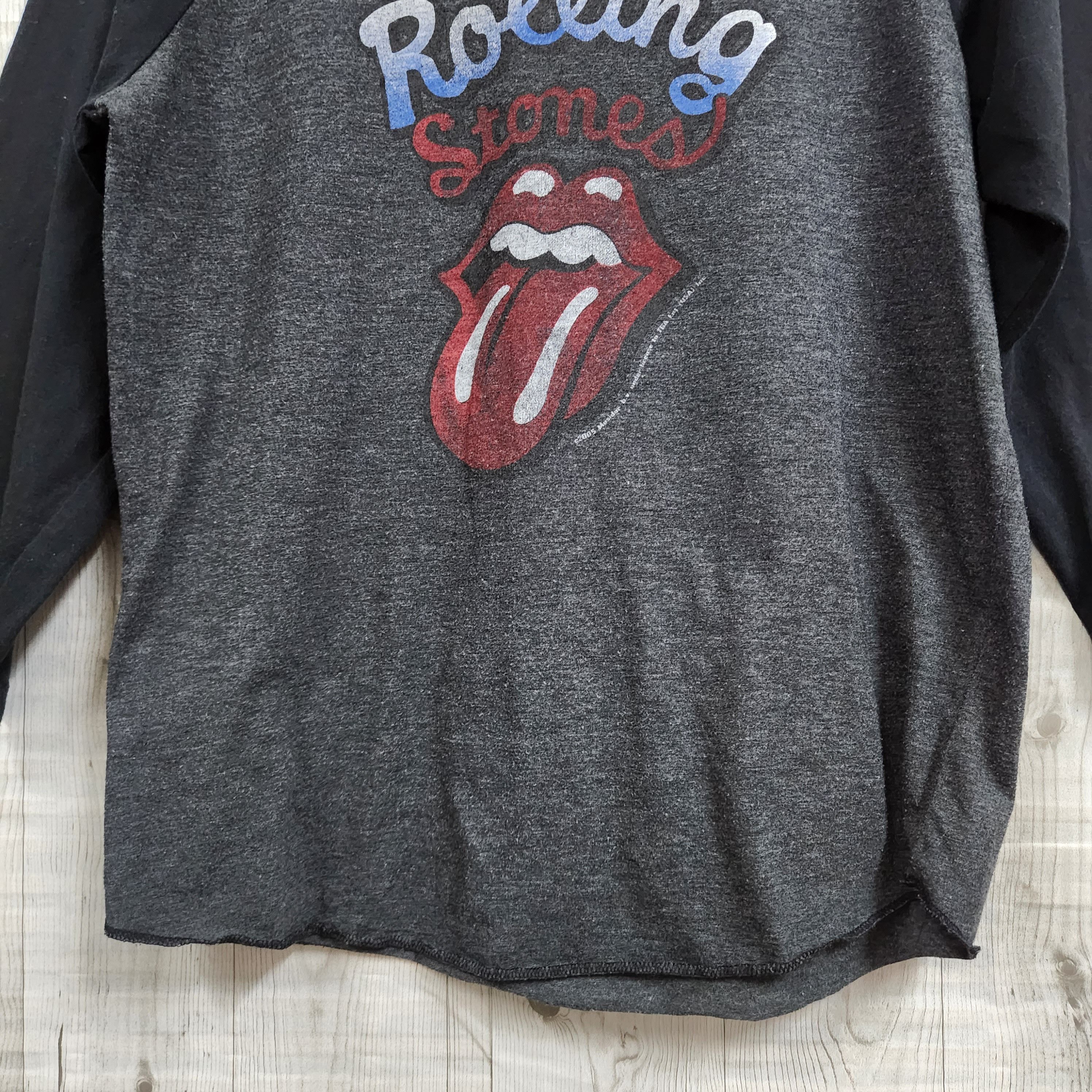 Vintage 2005 The Rolling Stones Boot Leg Raglan TShirt - 6