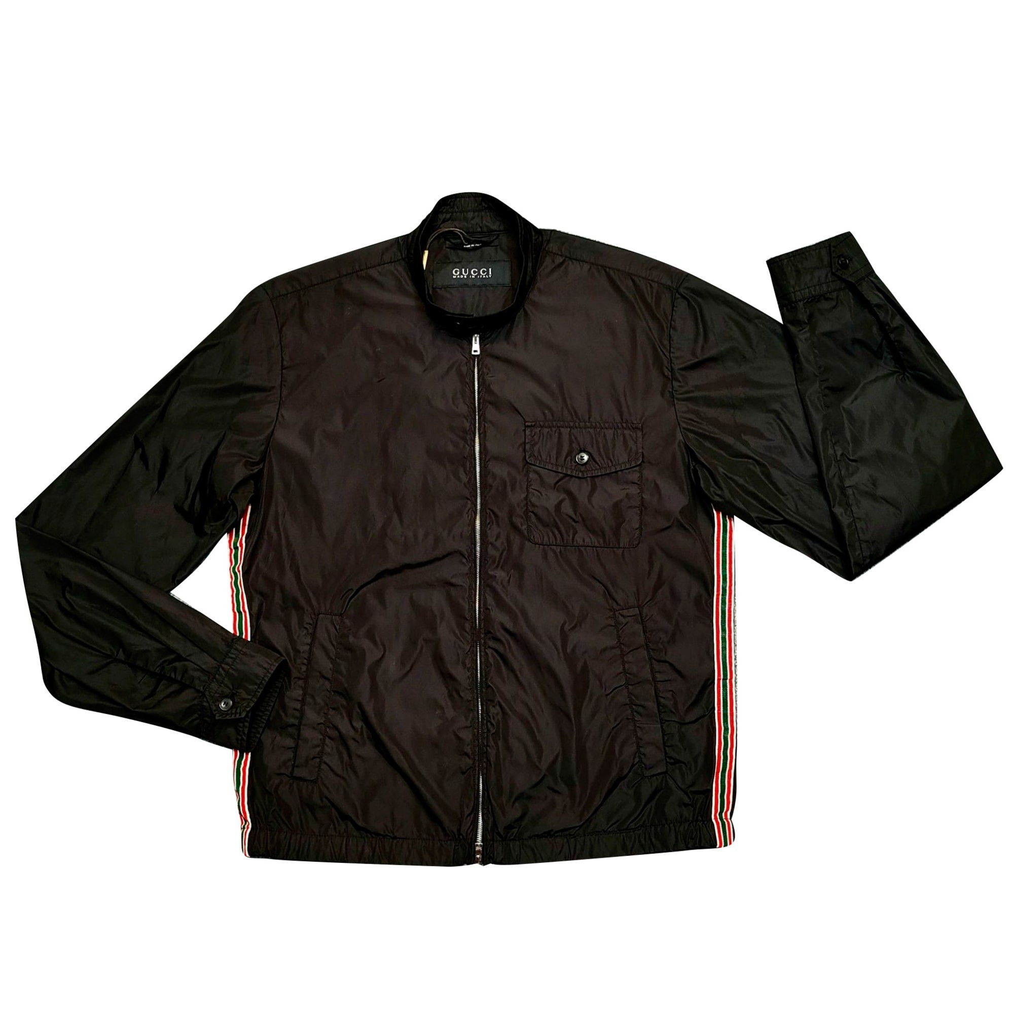 Gucci web two-way zipper blouson jacket - 1