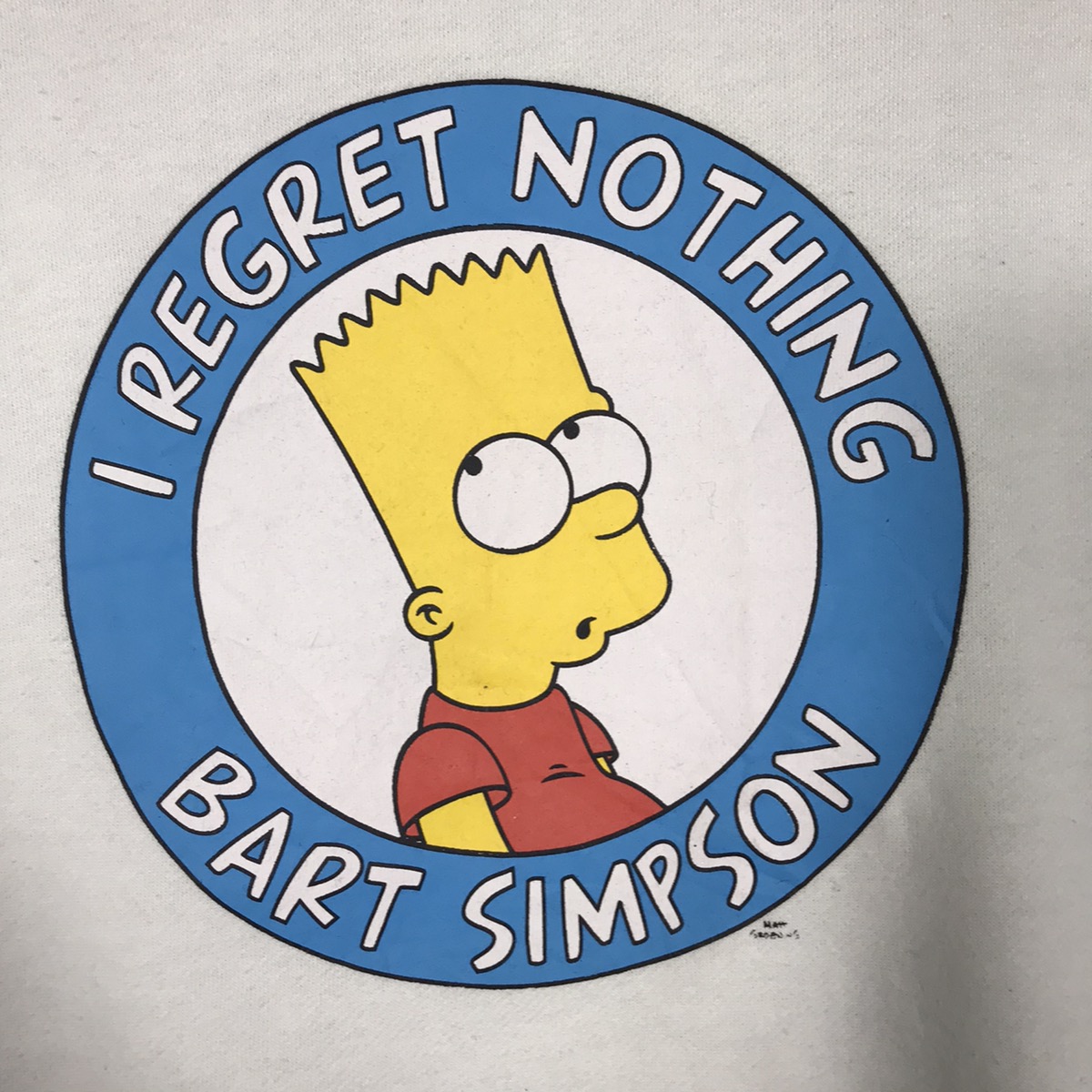 Vintage - vintage I Regret Nothing Bart Simpson Sweatshirt - 4