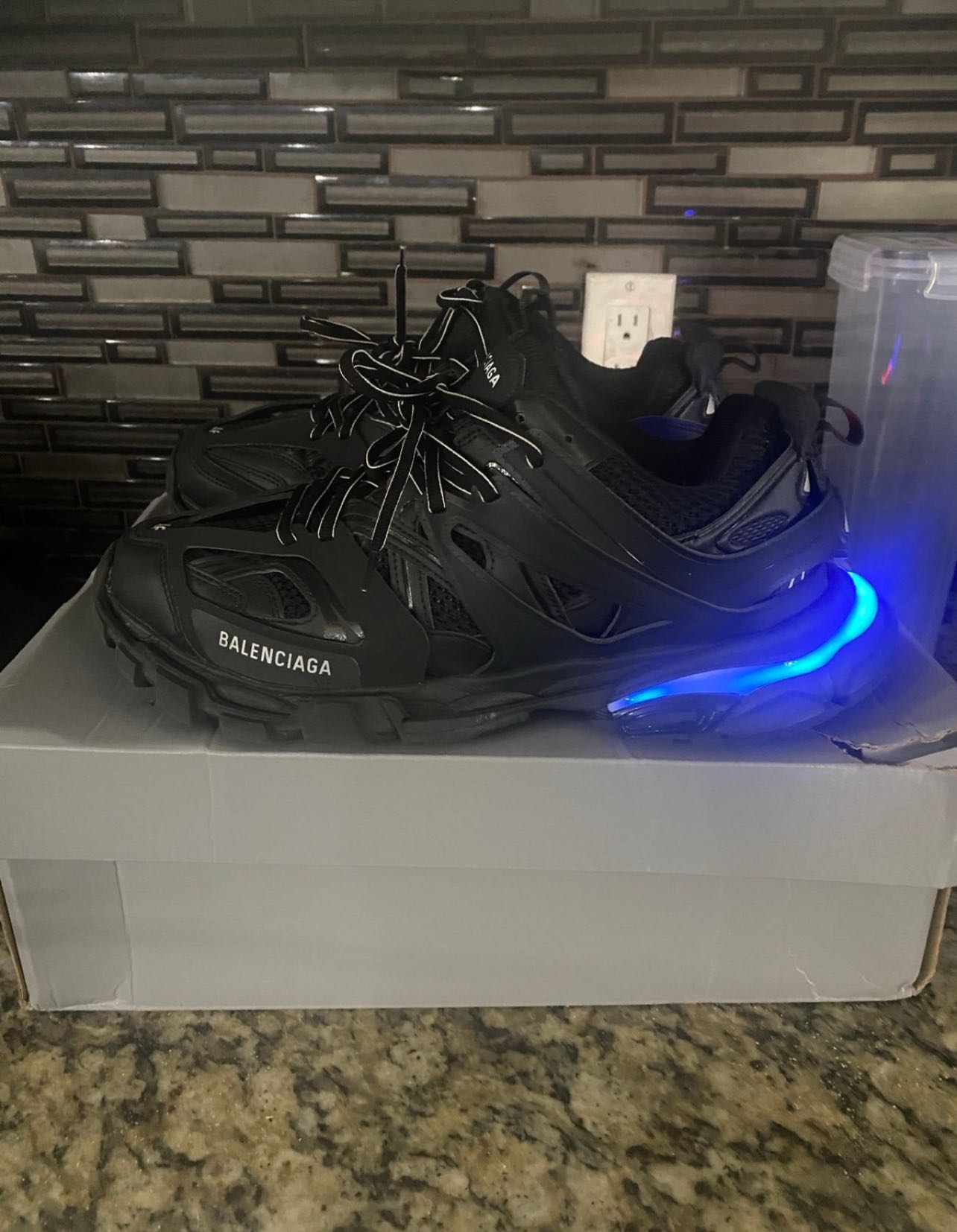 BALENCIAGA Sz 10 Brand New Balenciaga LED Track Runners | bsellsheat ...
