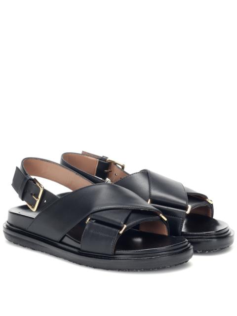 Marni Fussbett leather sandals