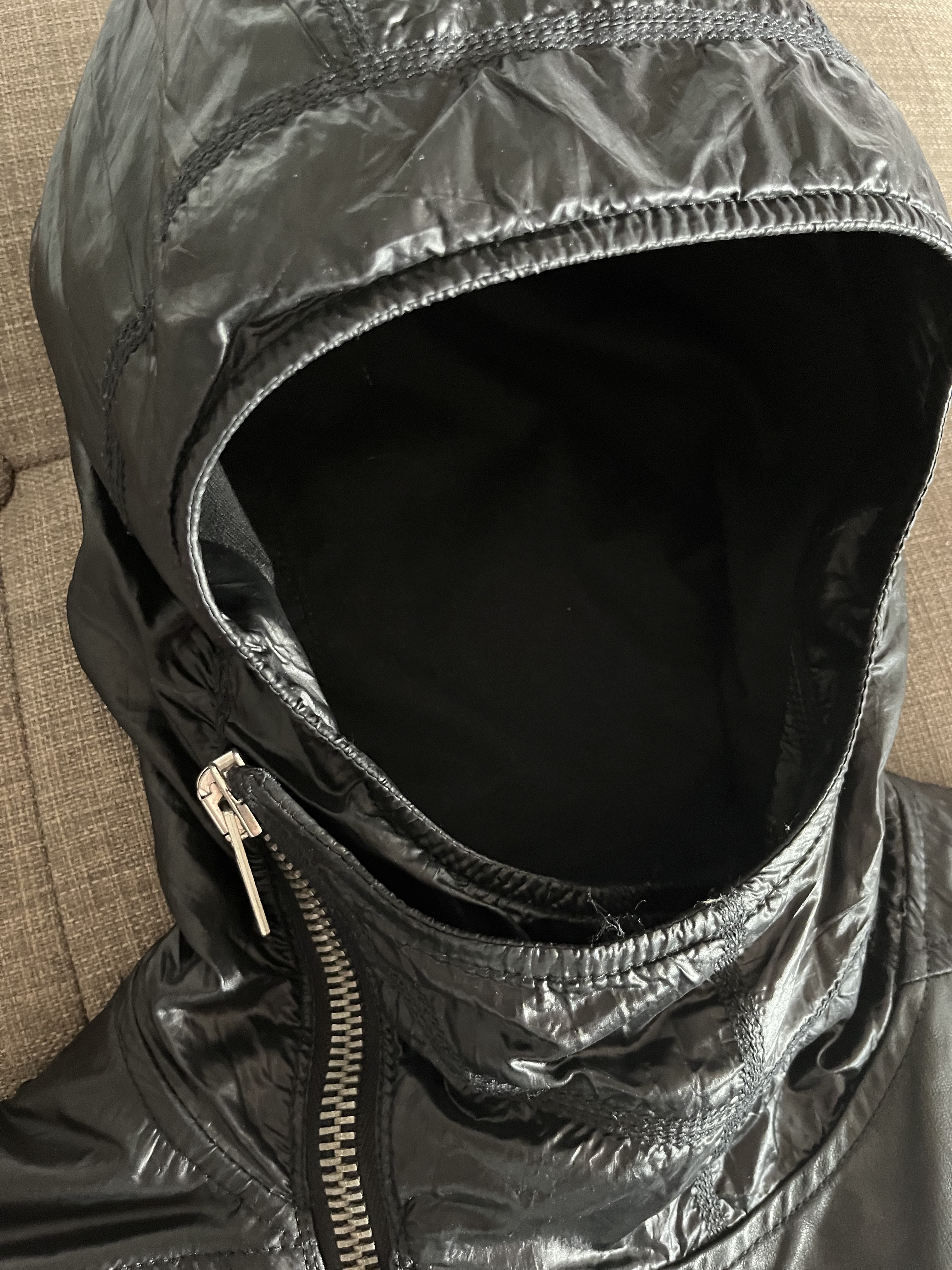 Mainline Hooded Jacket (lamb/nylon/cotton) - 3