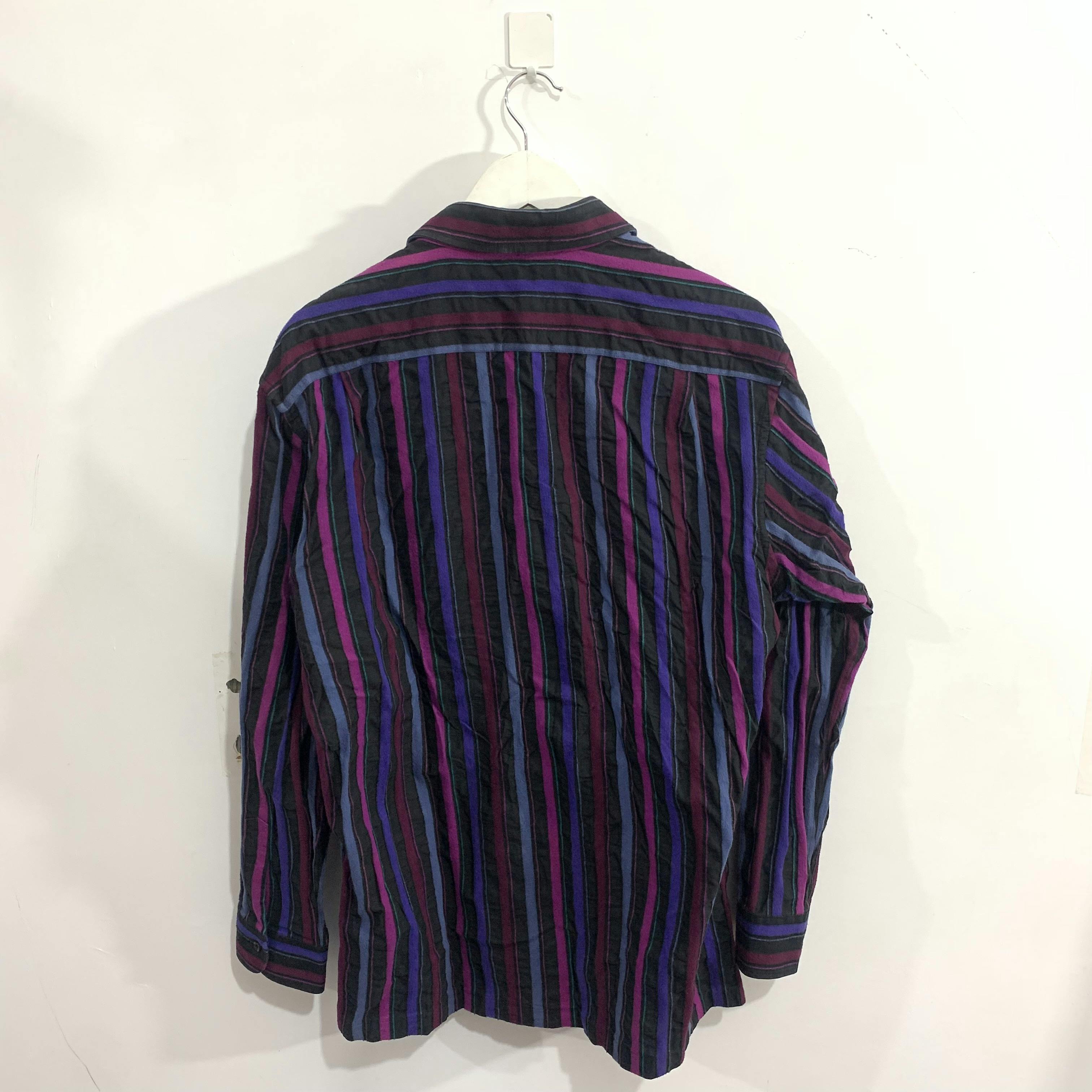 Givenchy Men Striped Wool Longsleeve Shirt - 4