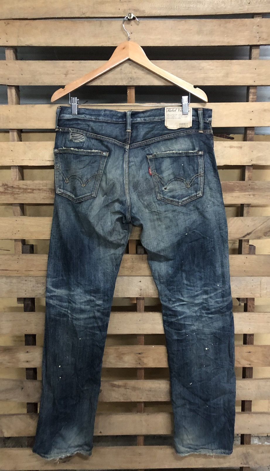 Edwin Jeans 503 Distressed Patchwork Design - 2