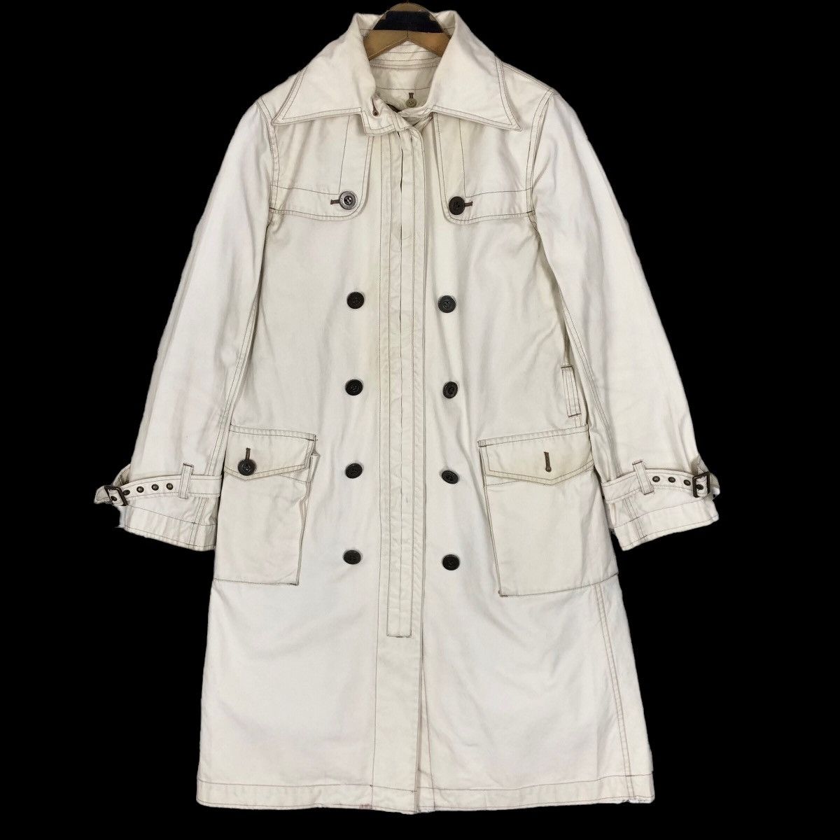 Vintage Hysteric Glamour Cotton Canvas Trench Coat - 6