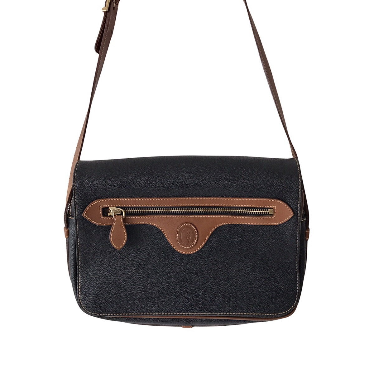 Vintage - Authentic Vintage Trussardi Italy Leather WMN Crossbody Bag - 1