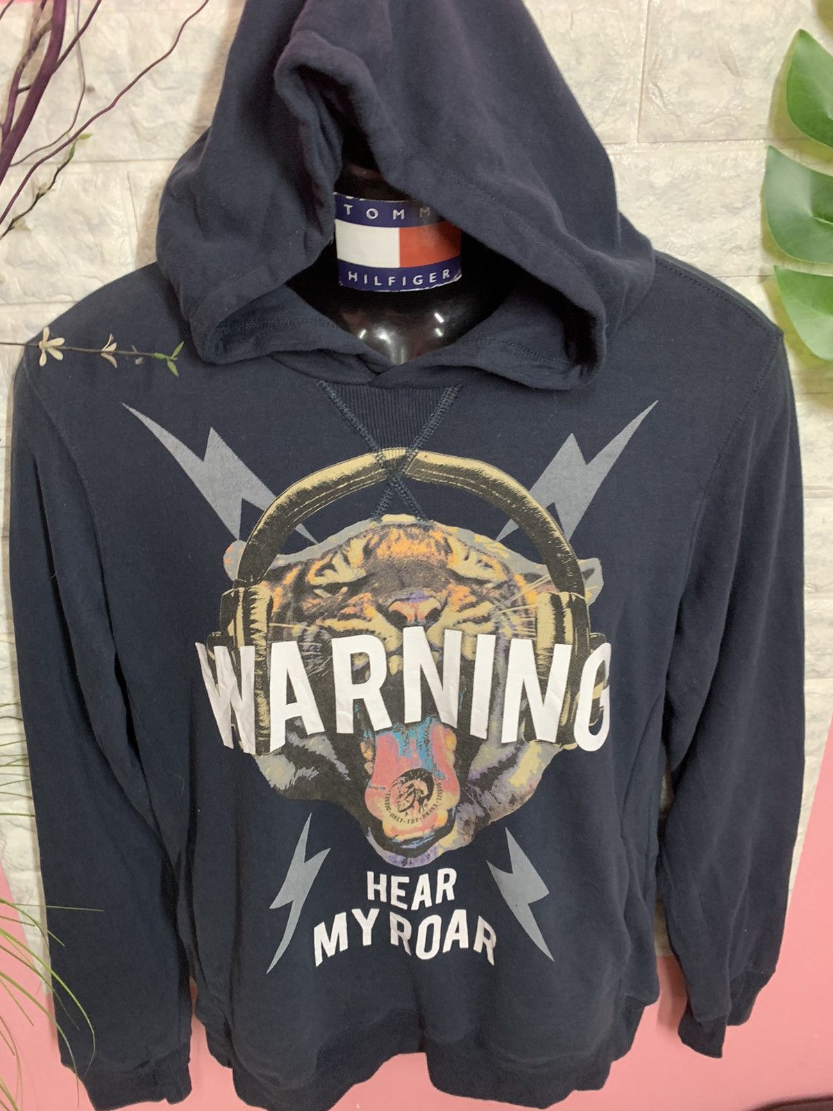 Rare Sweater Hoodies Diesel Warning - 2