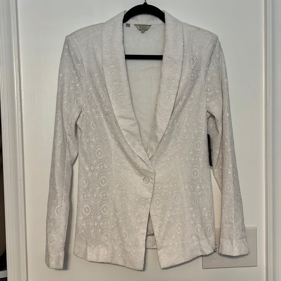 Guess White Lace Blazer - 4