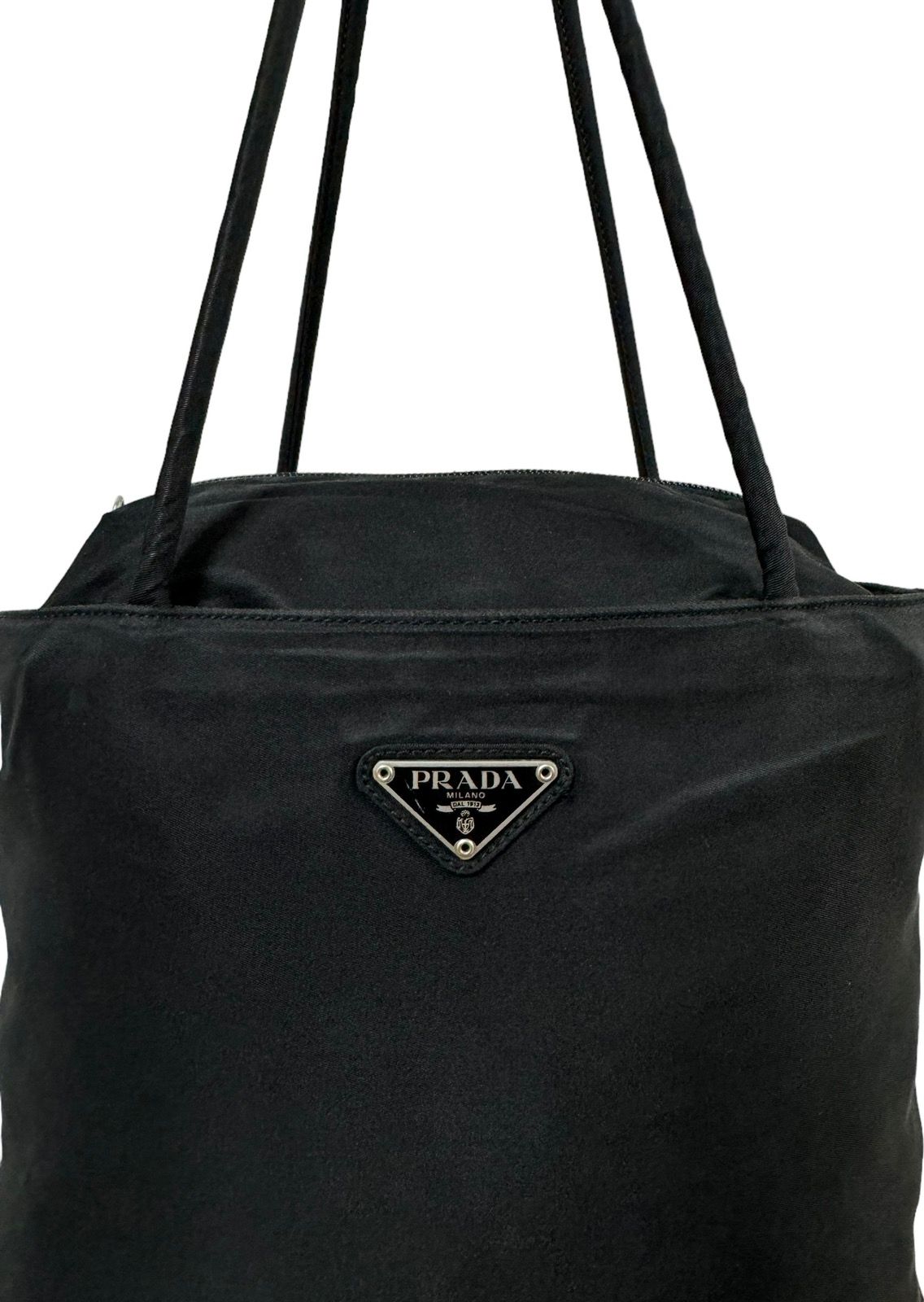 Authentic🔥Prada Tessuto Black Nylon Tote Bags - 4