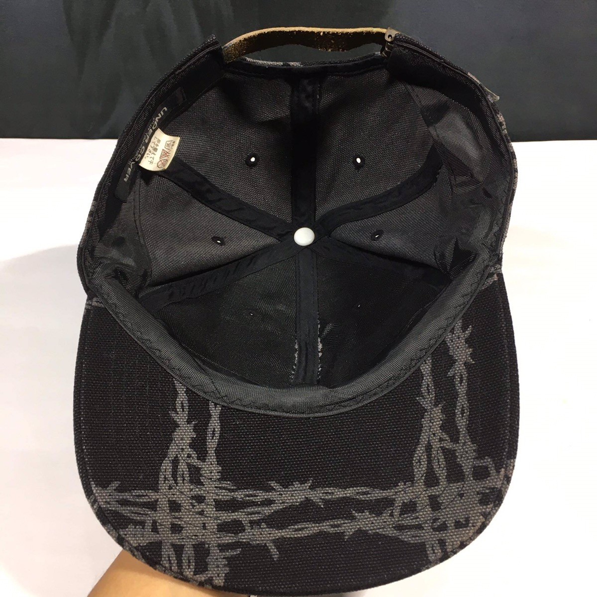 AW96 Barbed Wire Leather Strap Hat - 7