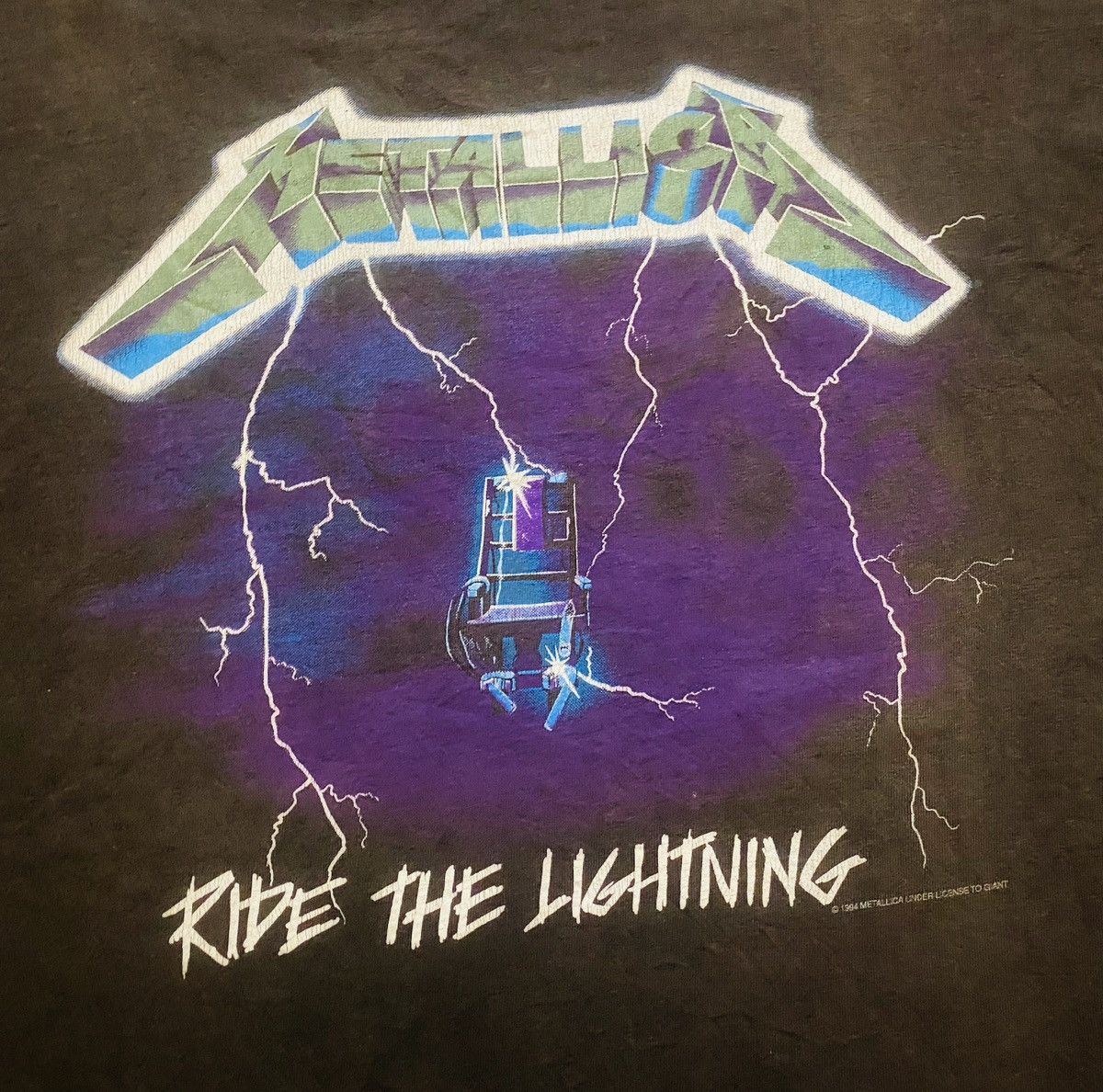 Vintage Metallica Ride The Lightning 1994 T-Shirt Men’s M/L - 2