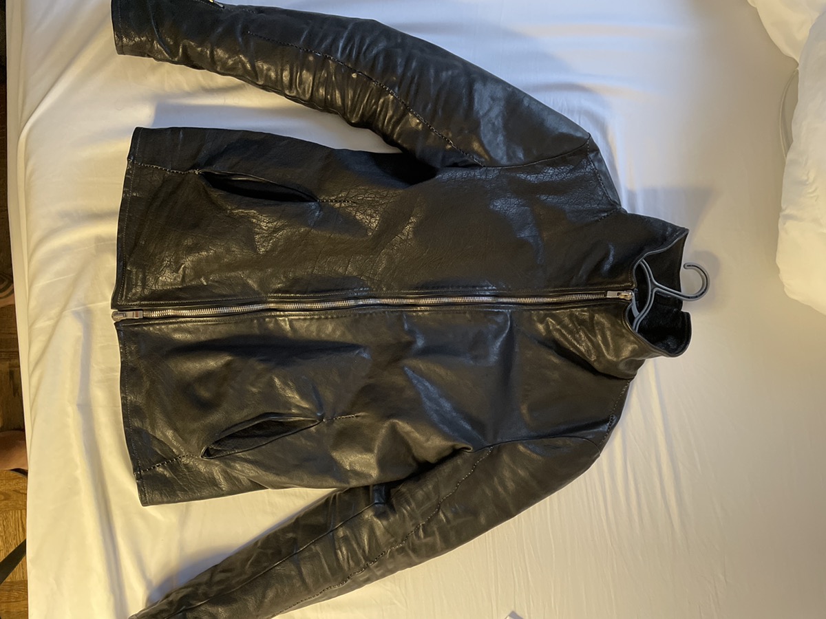 *Last drop* Bison Leather High neck jacket - 2