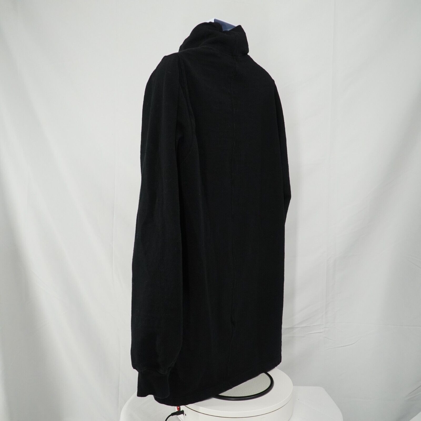 Rick Black Turtleneck Sweater Size Medium FW17 Glitter - 11