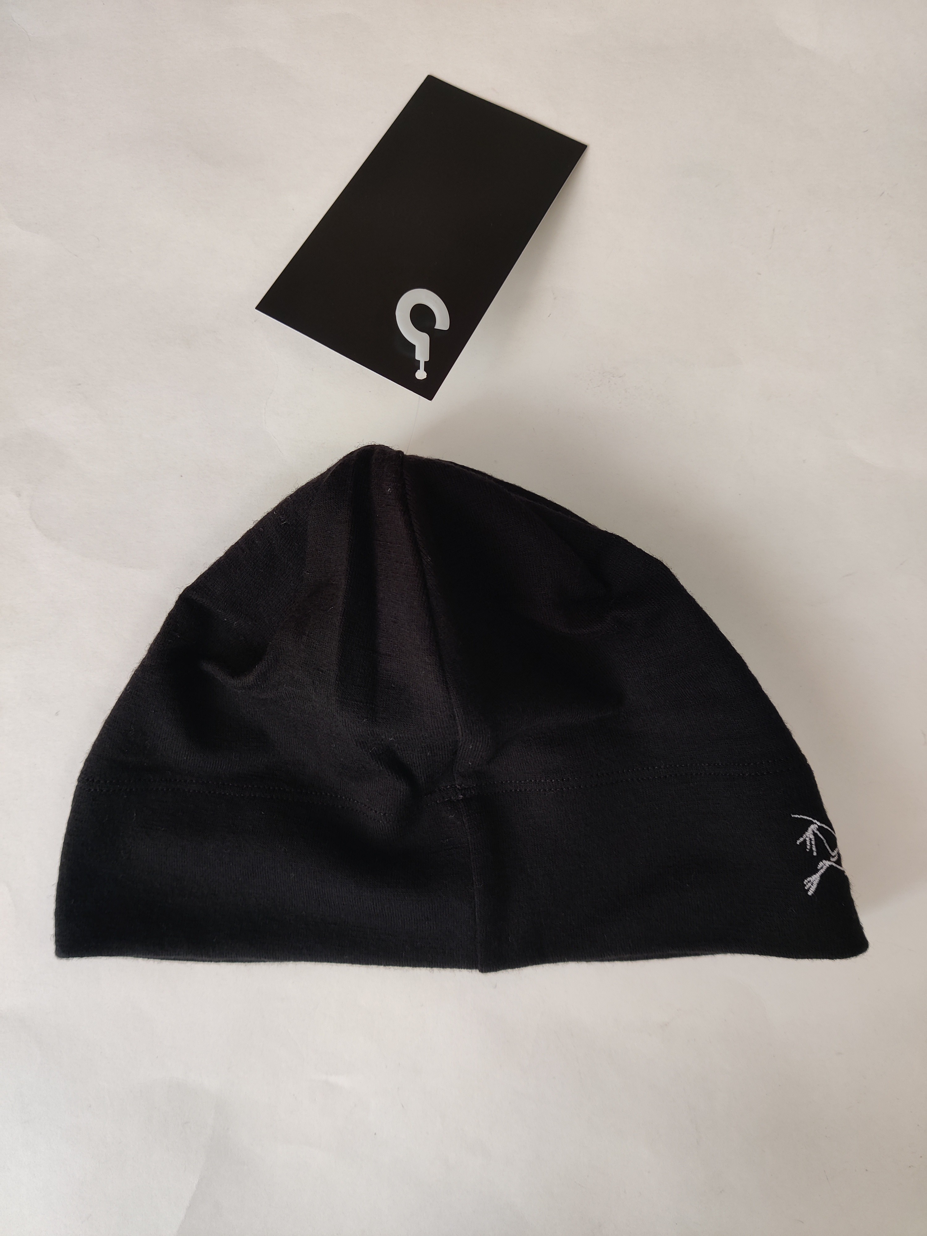 Rho LTW Merino Wool Beanie Thin Hat Winter Black Travel Outdoor Cap - 5