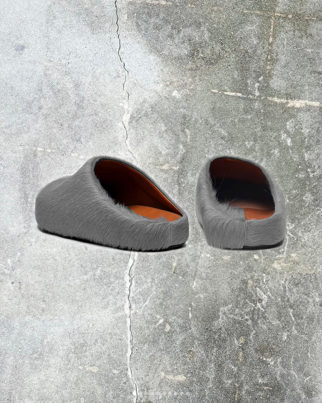 Grey Fussbett Sabot Loafers - 2