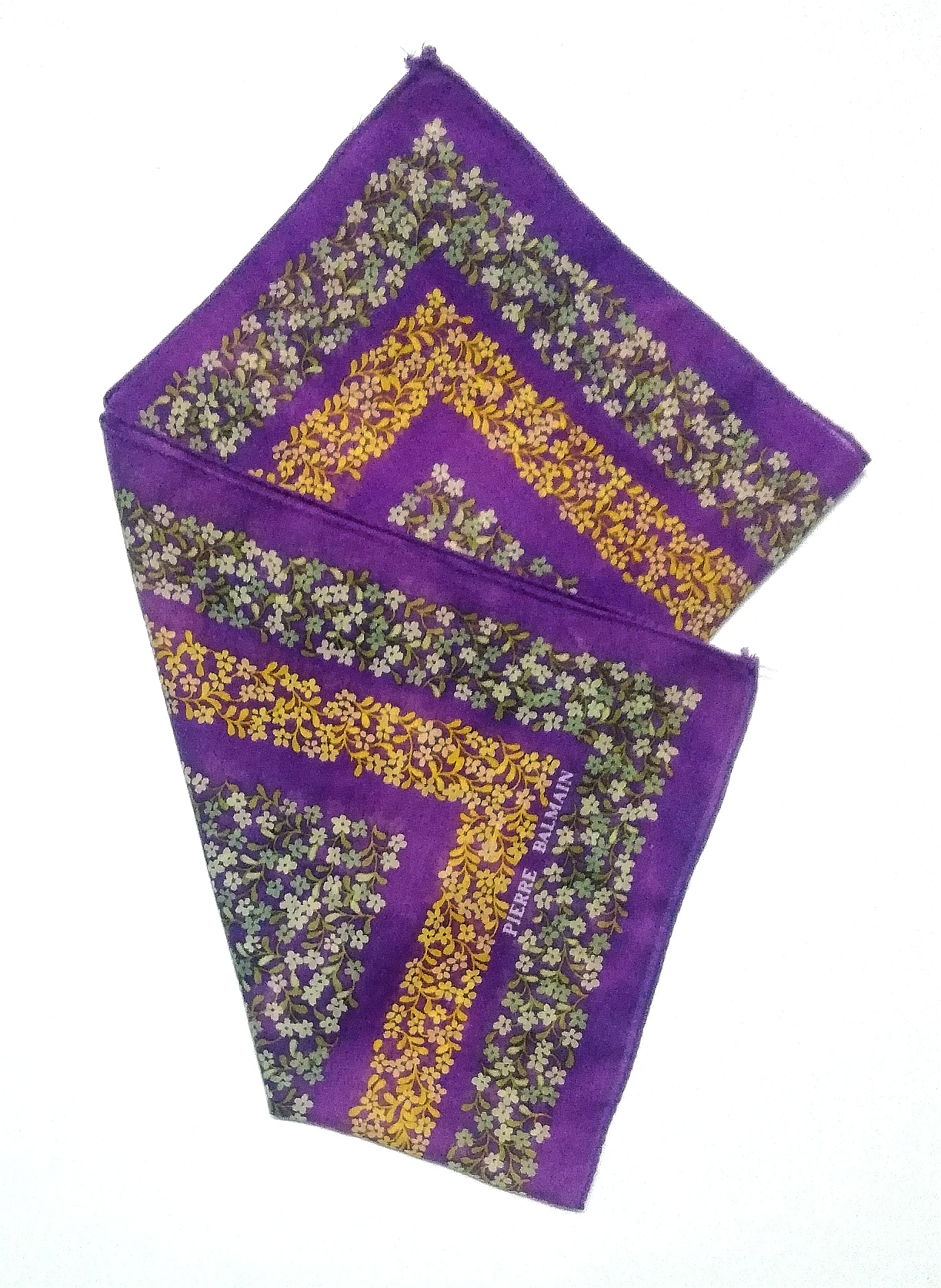 Pierre Balmain Bandana/Handkerchief Floral - 1