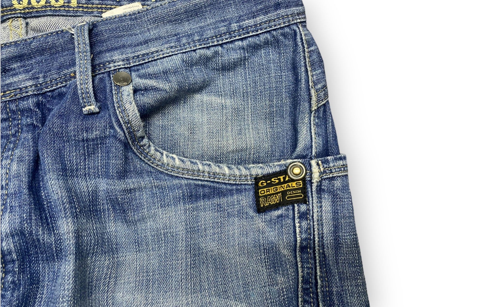 Vintage - G-Star Raw Jeans Blue Denim 32 Streetwear Y2K - 6