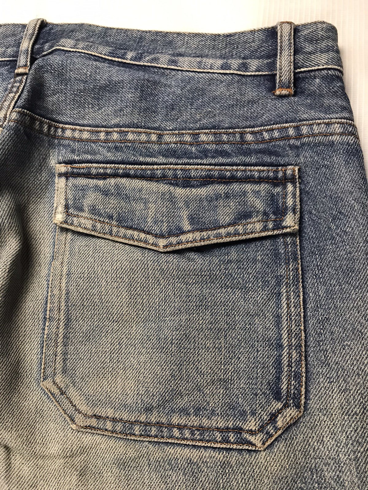 Rare!! A.P.C patch pocket distressed denim Made in Japan - 14