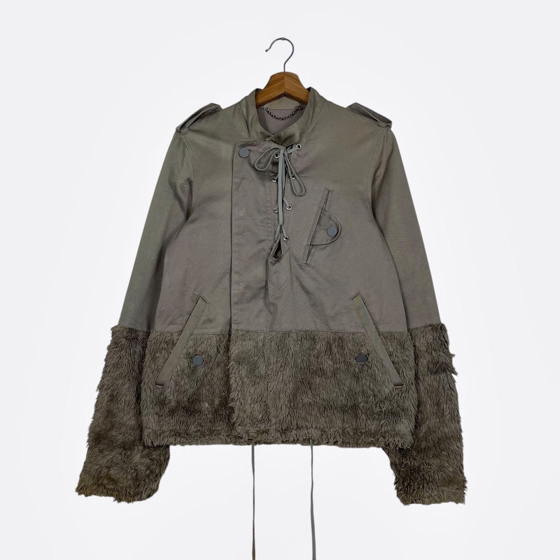 Mihara Yasuhiro Fur Mix Rider Jacket - 1