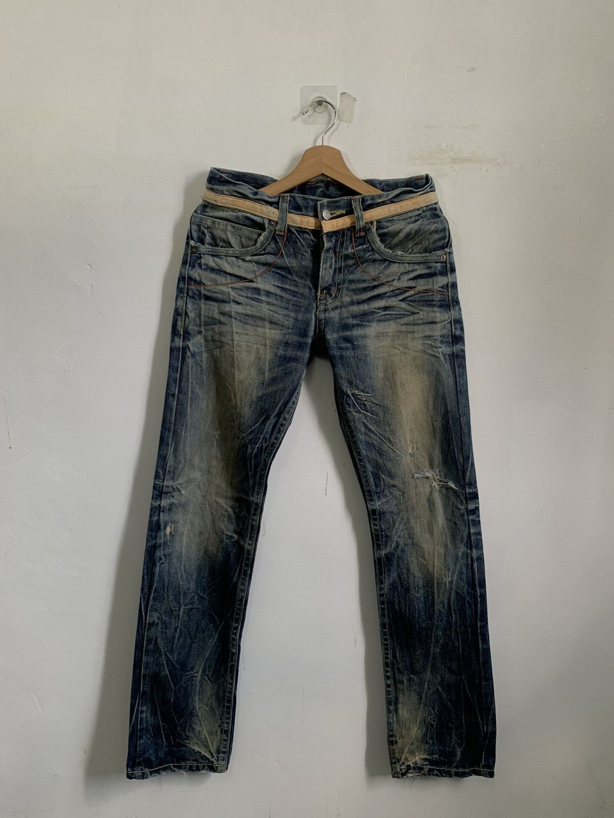 DP 21 Jeans Distressed Denim Jeans - 1