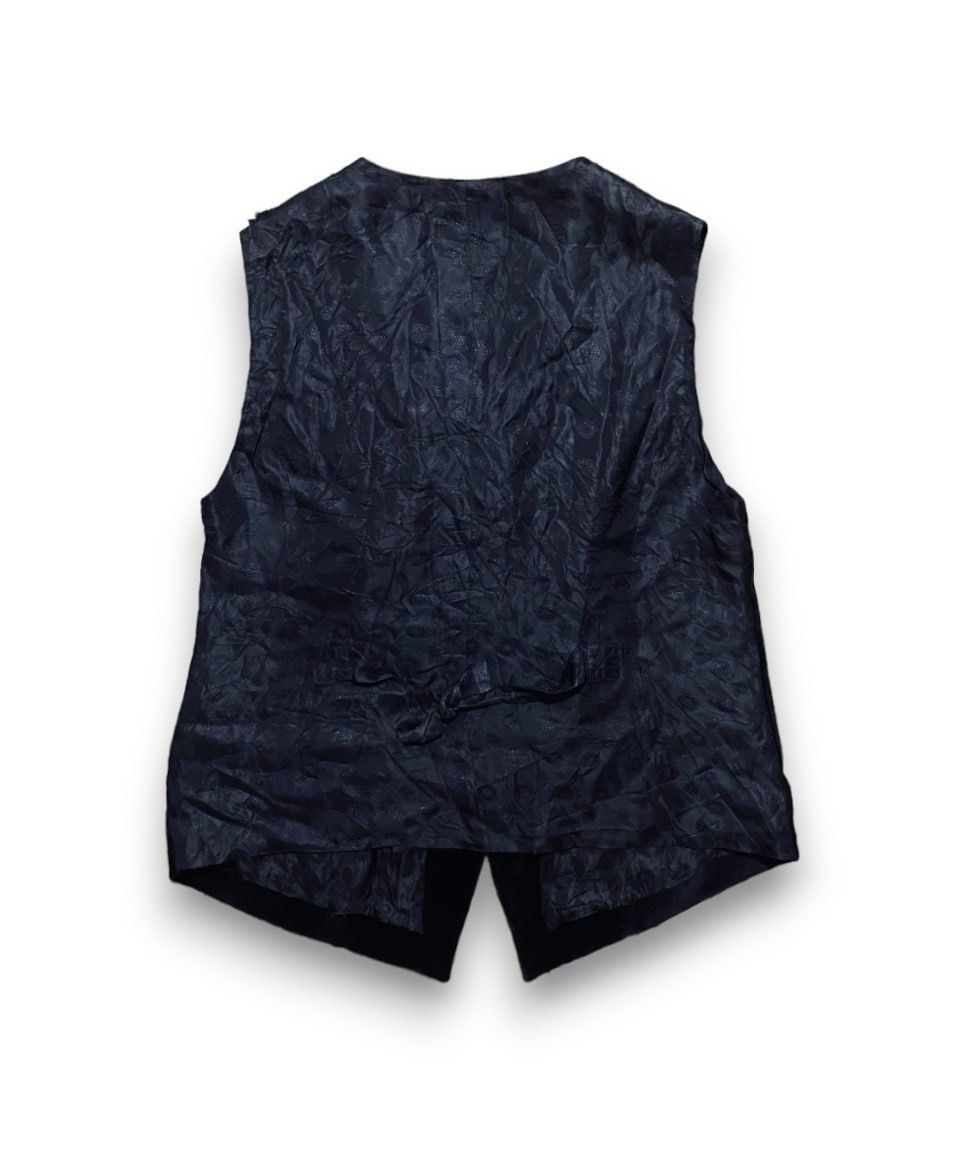 Givenchy En Plus Paris Vintage Vest Viscous Velvet Size 44 - 6