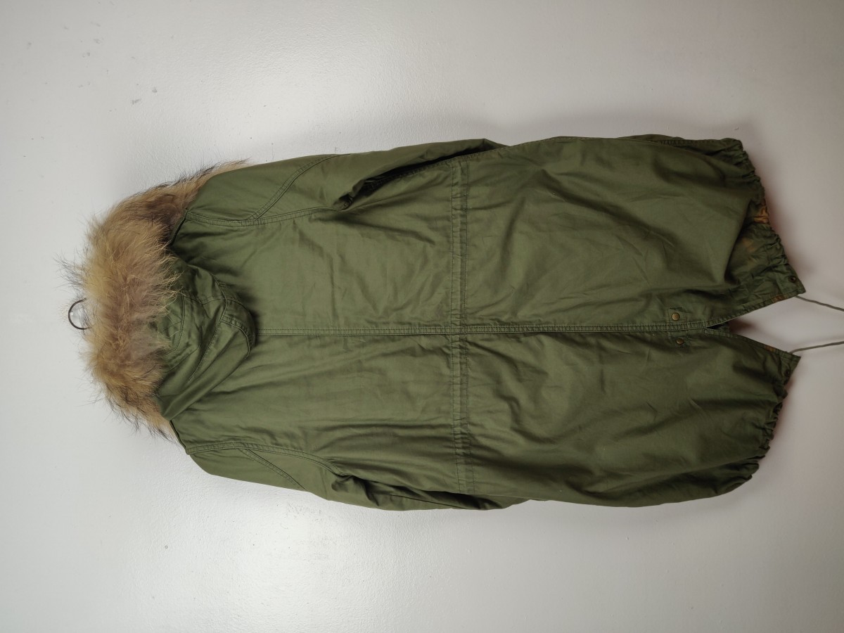 Adam et Rope - Fishtail Parka Long Jacket Fur Hoodie - 12