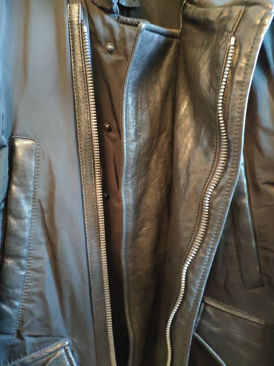 Jan & Carlos - Leather and nylon long coat.Like Rick Owens or Julius - 5