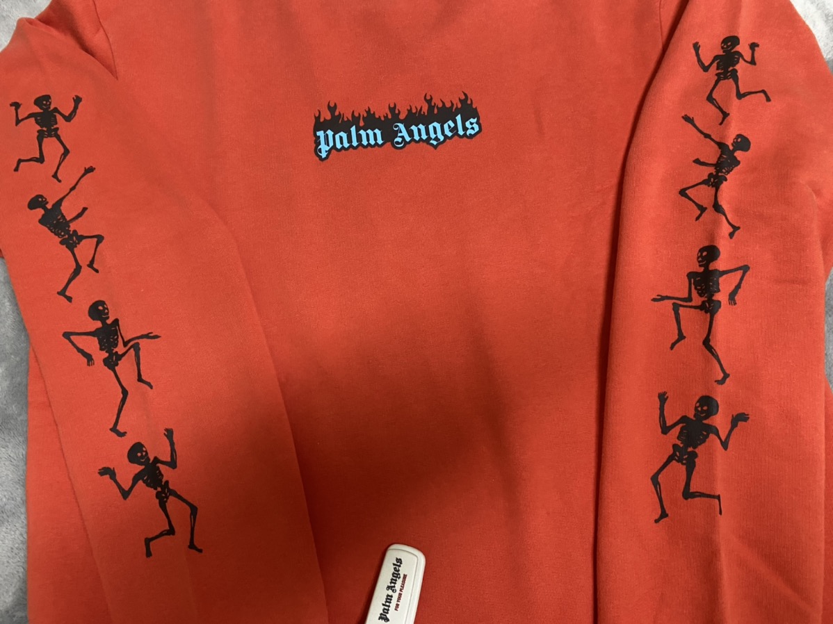 Palm Angels Flame Skeleton Dance Sweater Sweatshirt - 2
