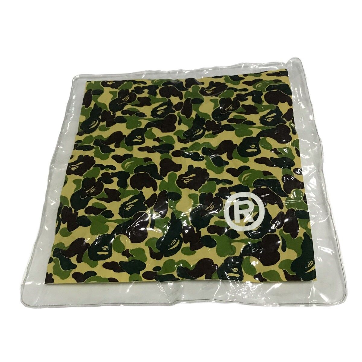 Bathing ape inflatable green camouflage air pillow - 1